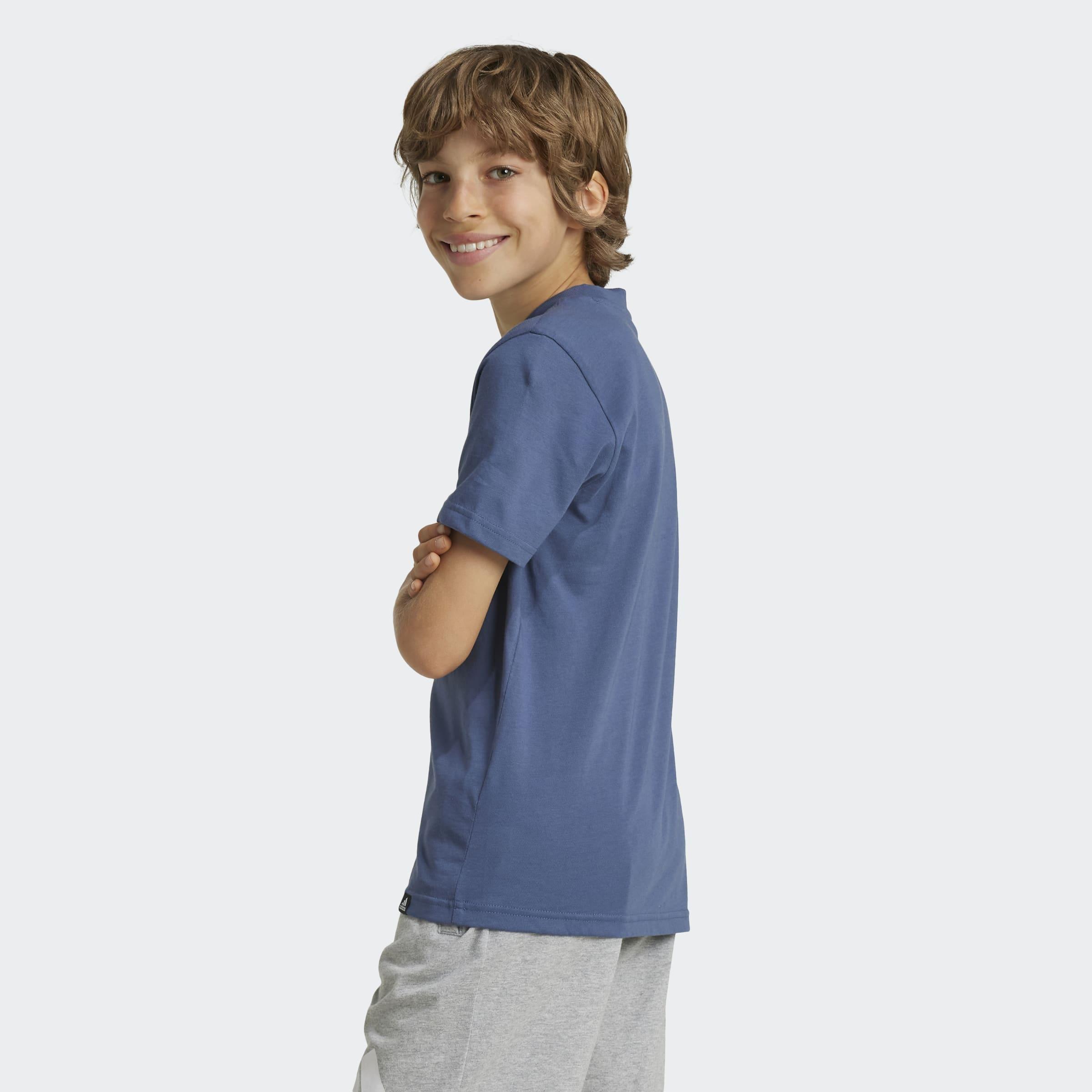 Unisex Kids Graphic T-Shirt, Blue, A901_ONE, medium