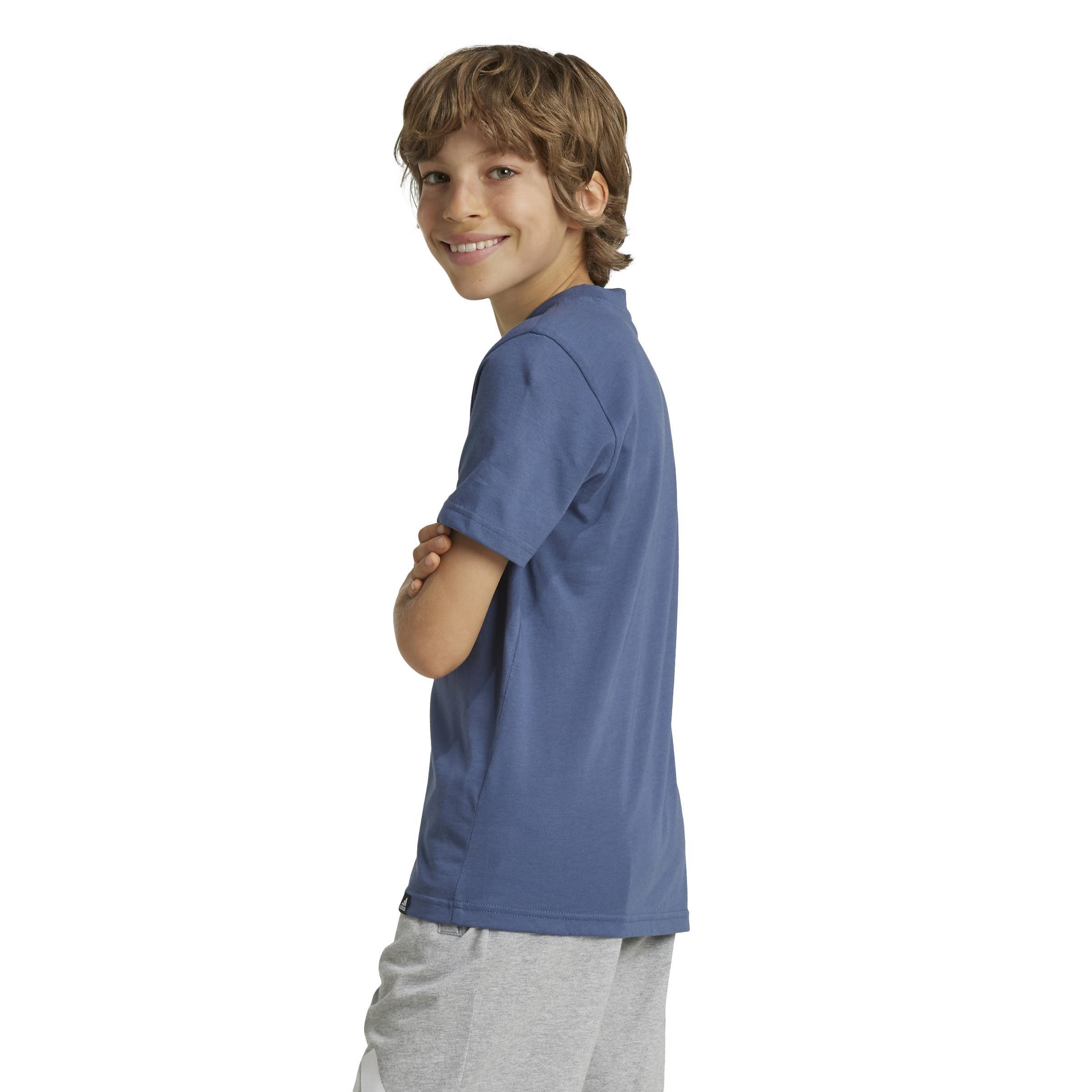 Unisex Kids Graphic T-Shirt, Blue, A901_ONE, large image number 3
