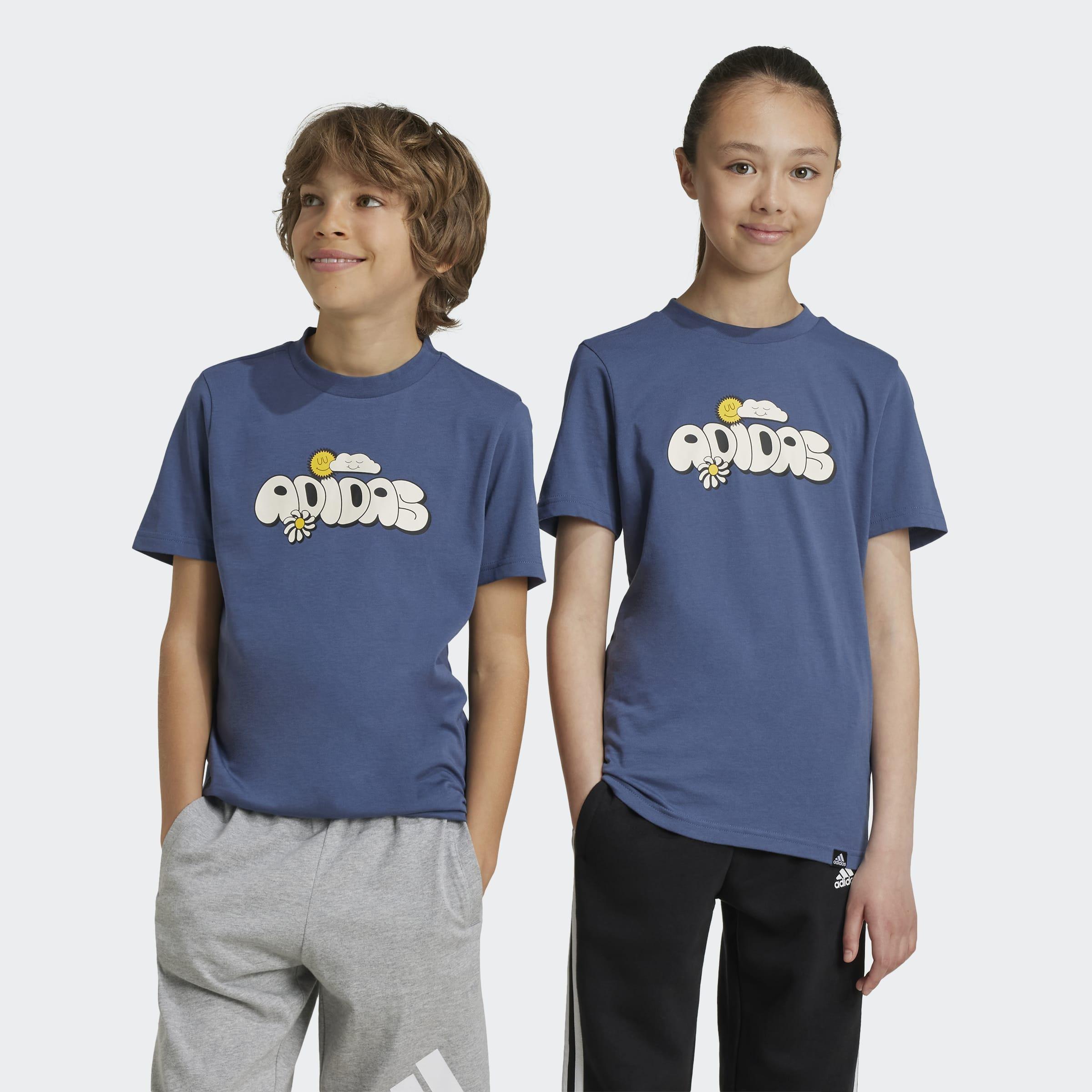Unisex Kids Graphic T-Shirt, Blue, A901_ONE, large image number 6