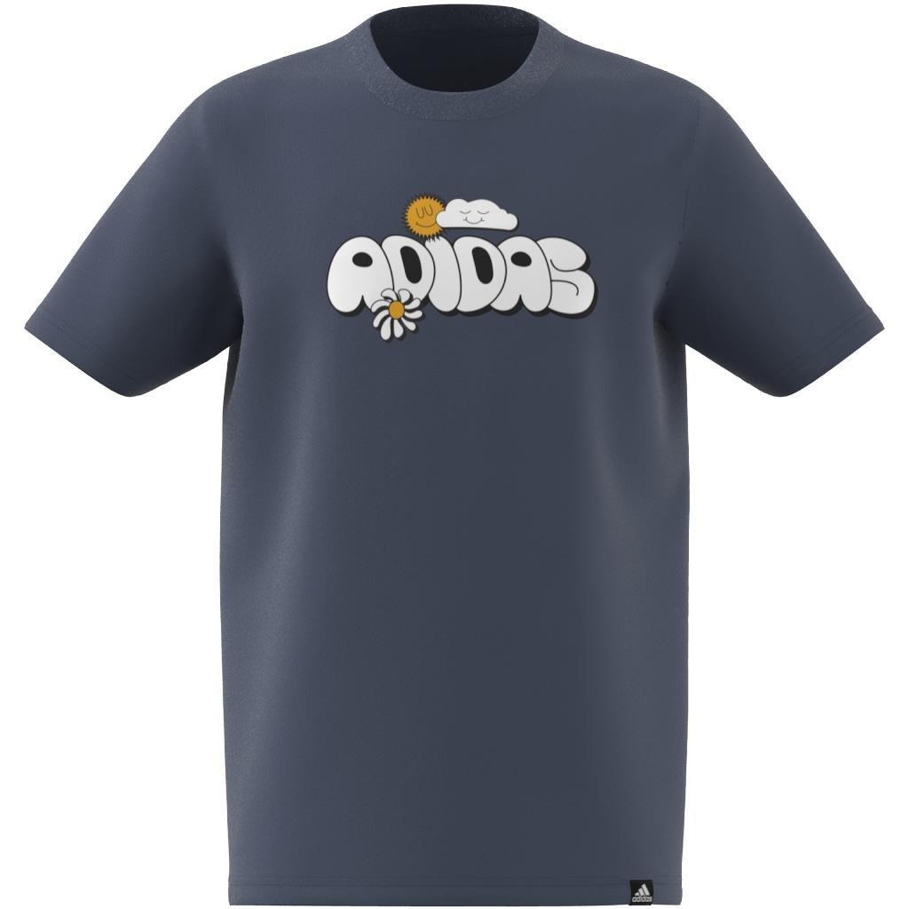 Unisex Kids Graphic T-Shirt, Blue, A901_ONE, large image number 8