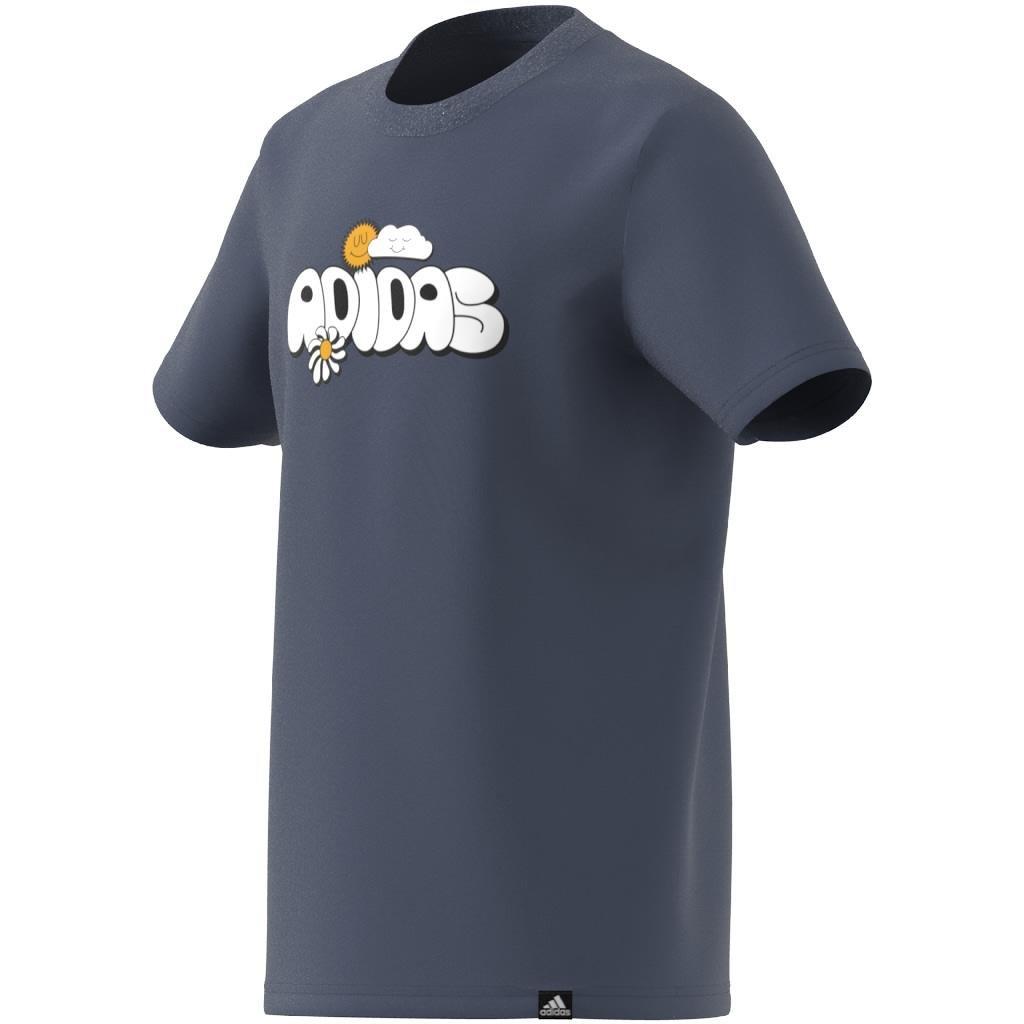 Unisex Kids Graphic T-Shirt, Blue, A901_ONE, large image number 14