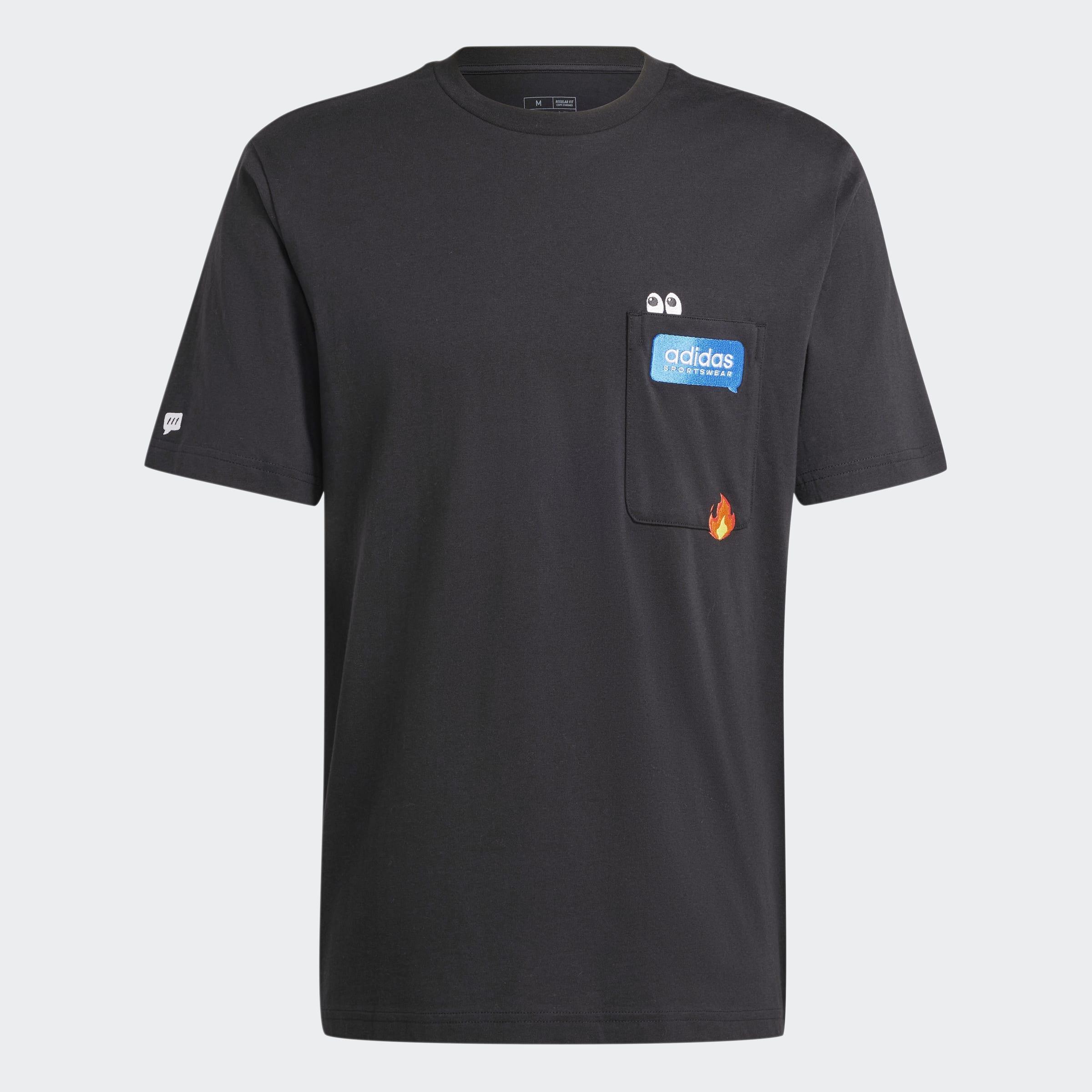 Remoji Pocket Graphic T-Shirt, Multicolour, A901_ONE, medium