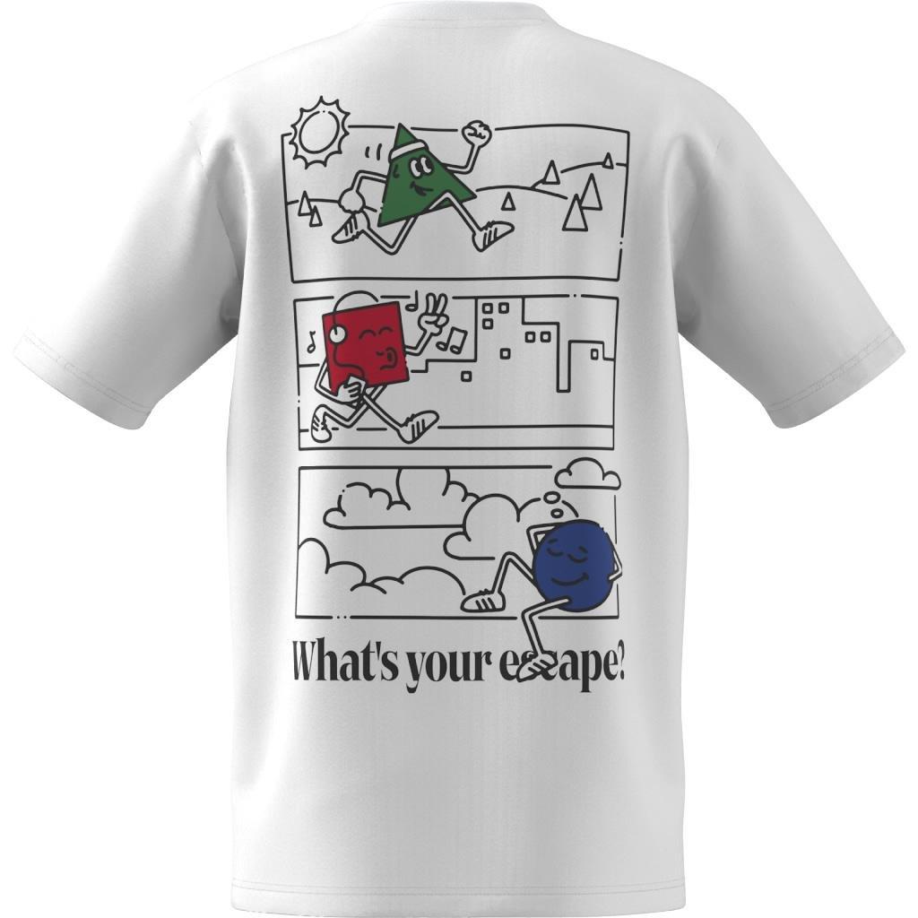 Positivity Shapes Graphic T-Shirt, White, A901_ONE, large image number 6