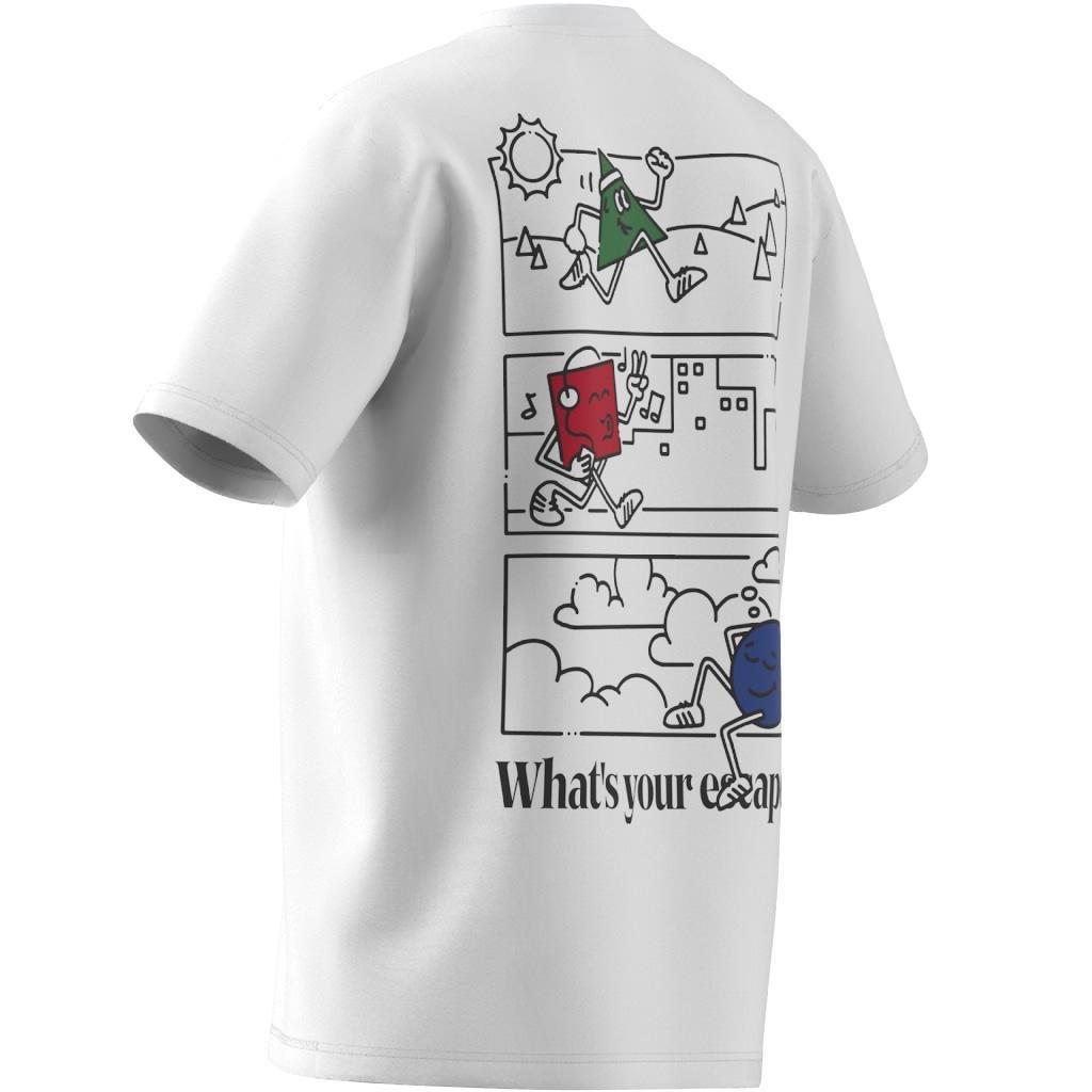 Positivity Shapes Graphic T-Shirt, White, A901_ONE, large image number 7