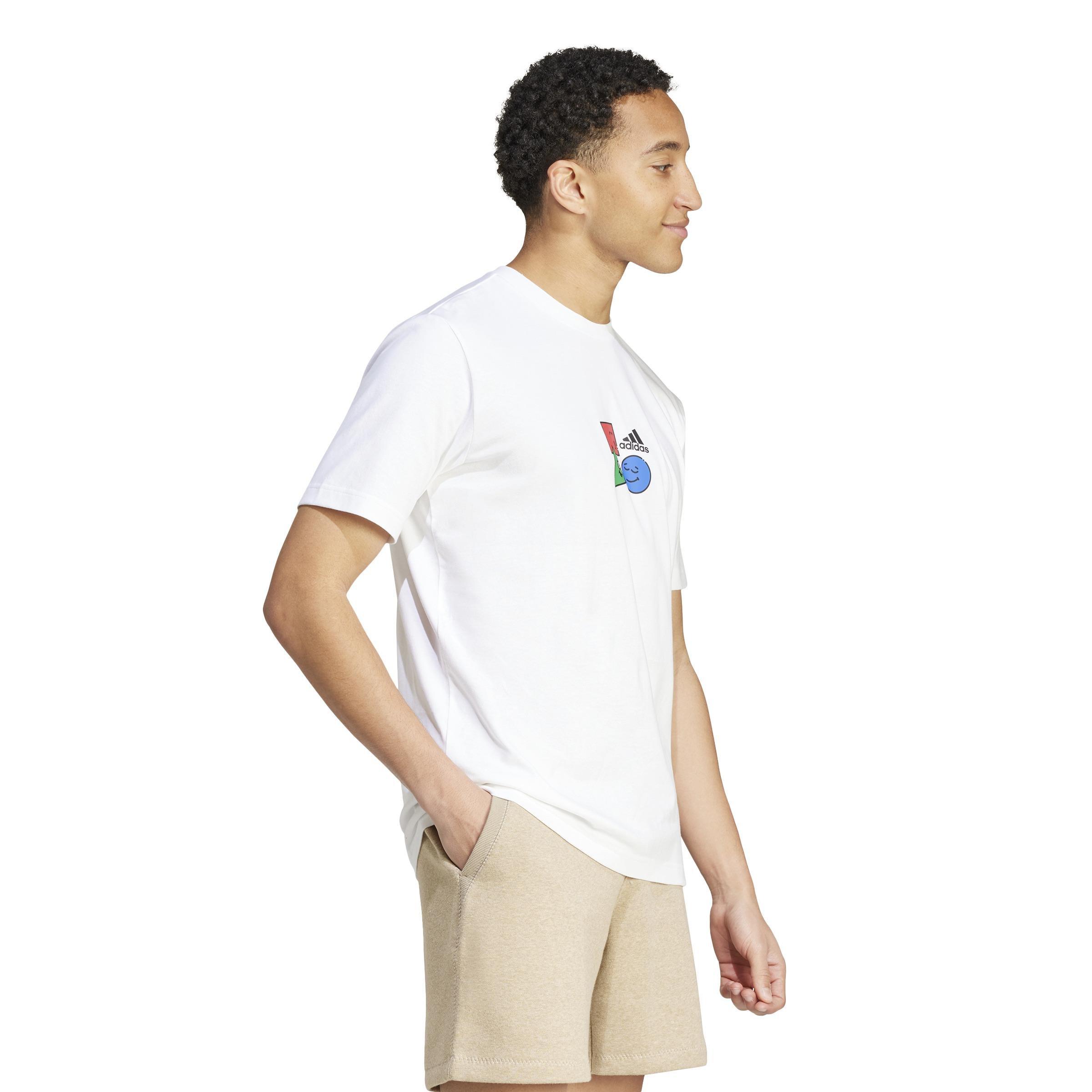 Positivity Shapes Graphic T-Shirt, White, A901_ONE, large image number 13