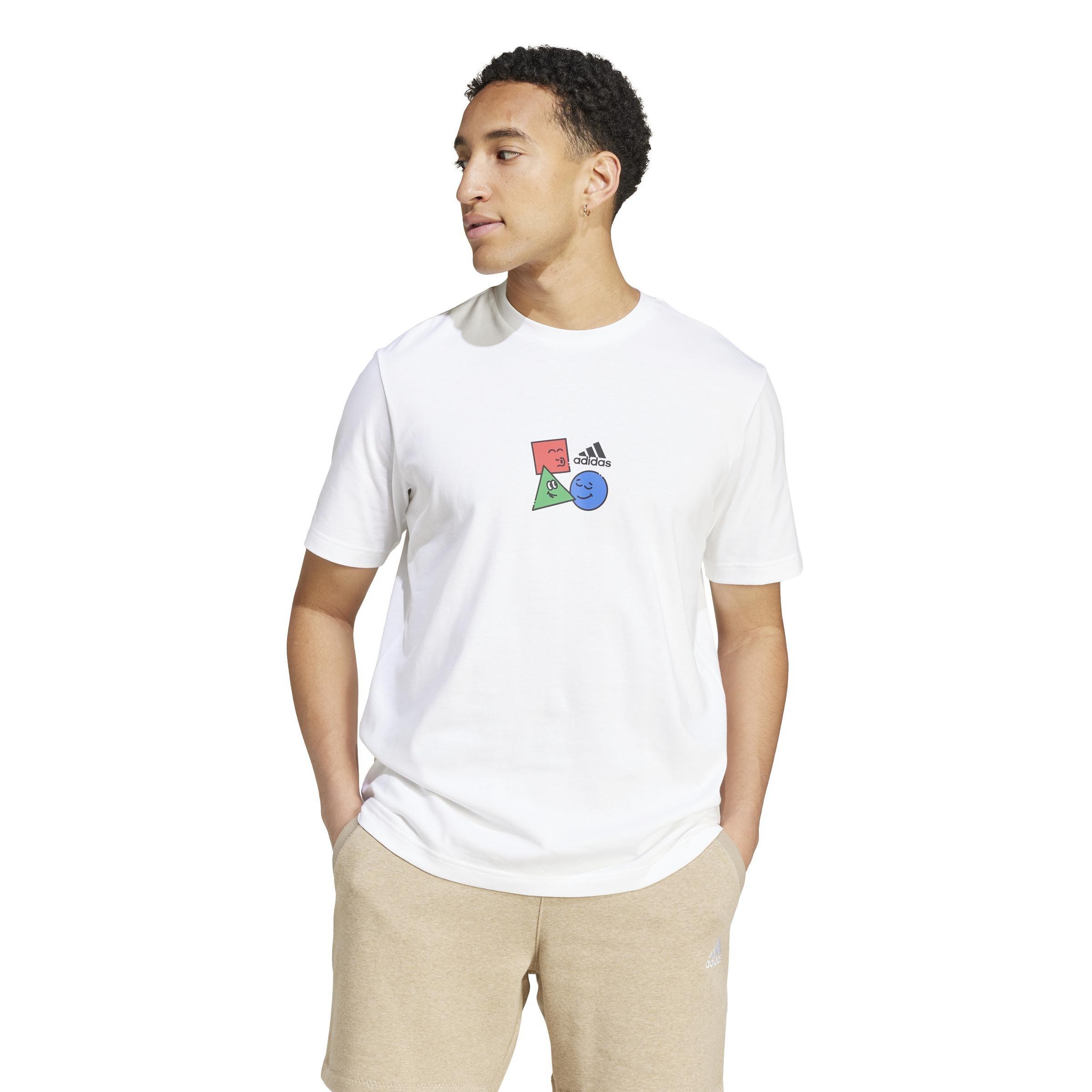 Positivity Shapes Graphic T-Shirt, White, A901_ONE, large image number 14