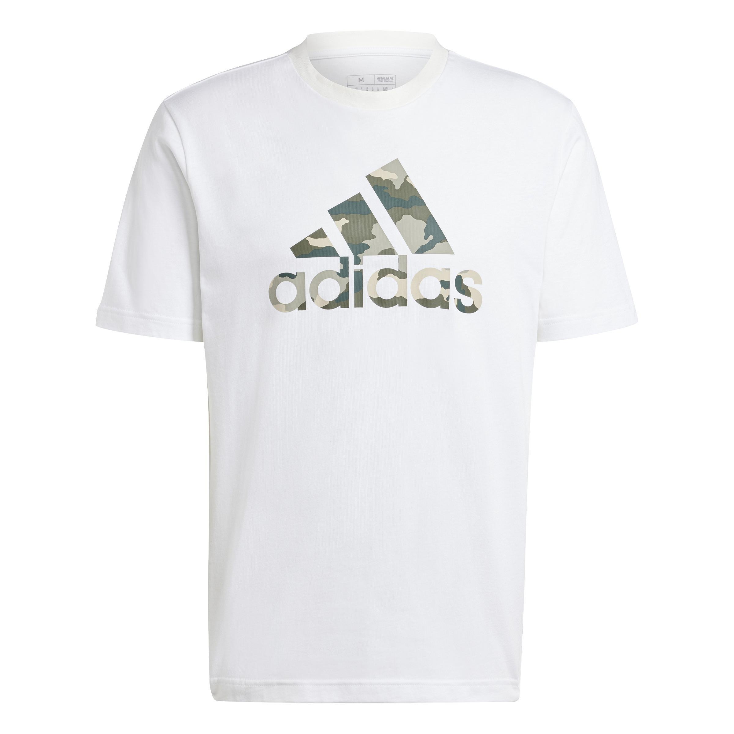 Camo Badge of Sport Graphic T-Shirt, White, , large image number 1