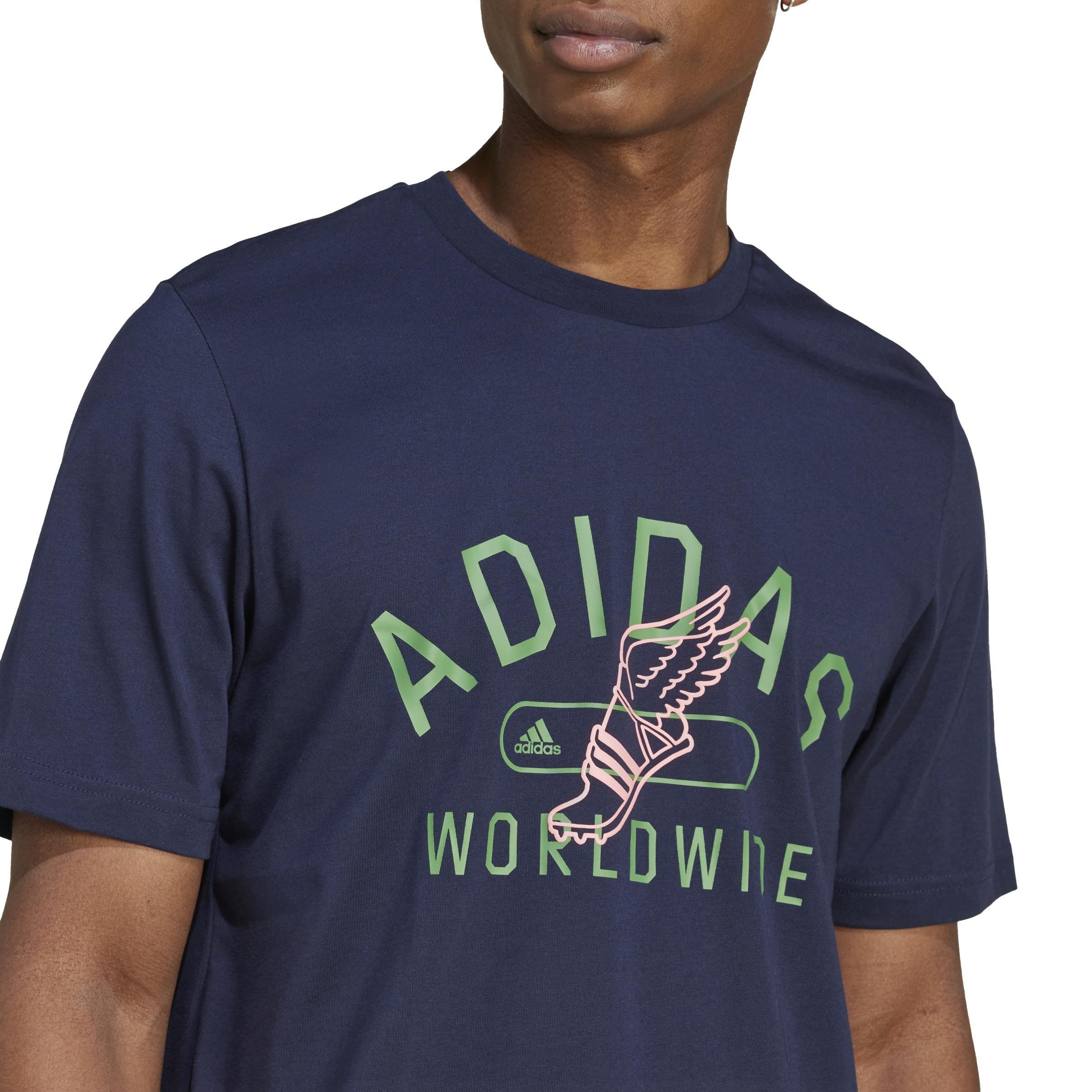 Collegiate Graphic T-shirt, Blue, , large image number 5
