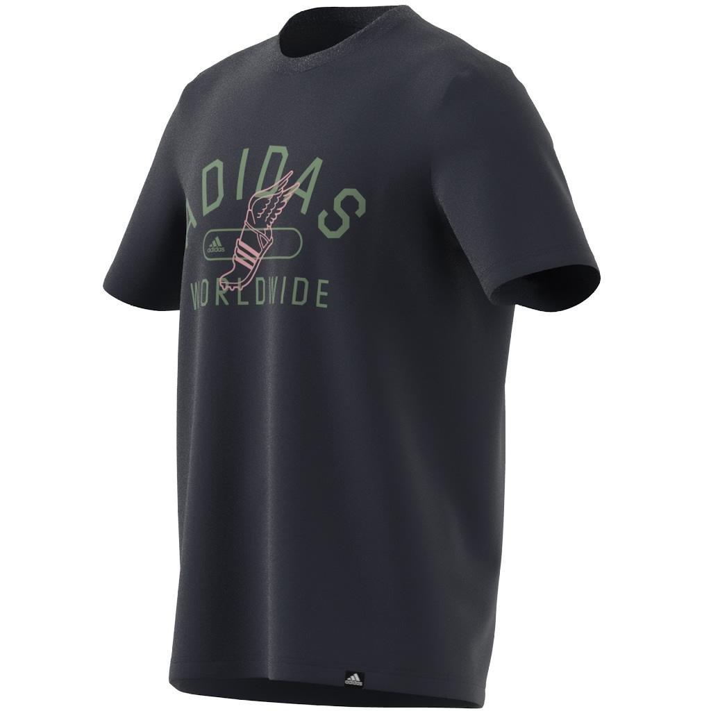 Collegiate Graphic T-shirt, Blue, , large image number 6
