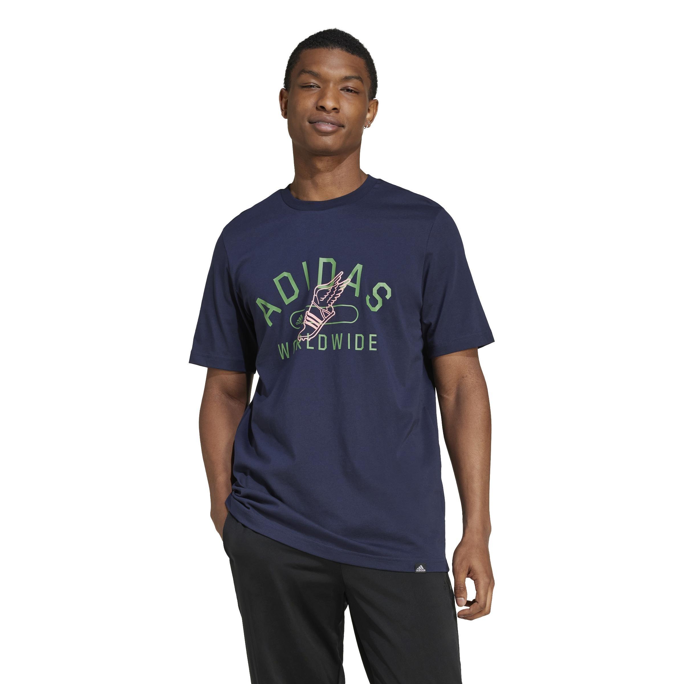 Collegiate Graphic T-shirt, Blue, , large image number 13