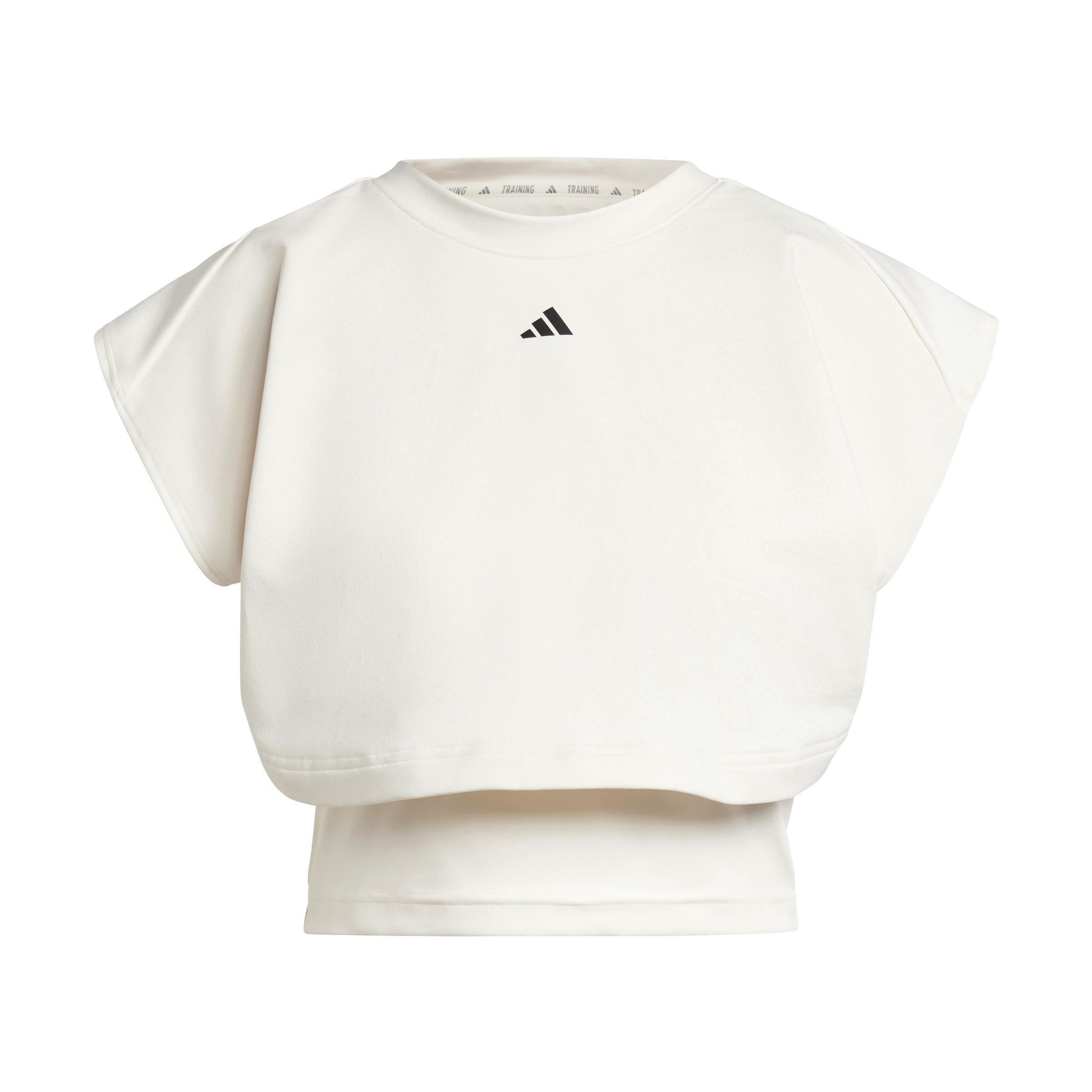 Power Boxy French Terry 3-Stripes Tank Top, White, , large image number 0