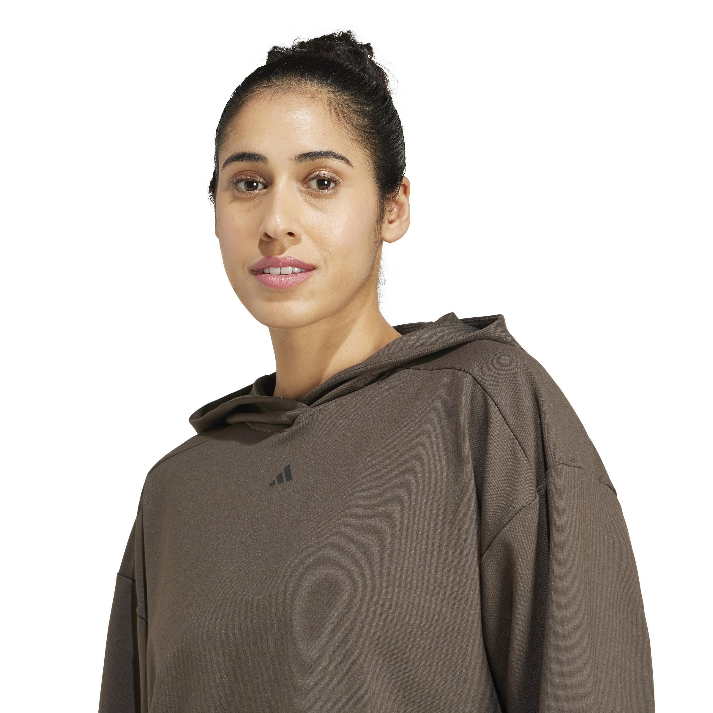 Power Loose Fit Back-Ventilation Hoodie, Green, A901_ONE, large image number 4