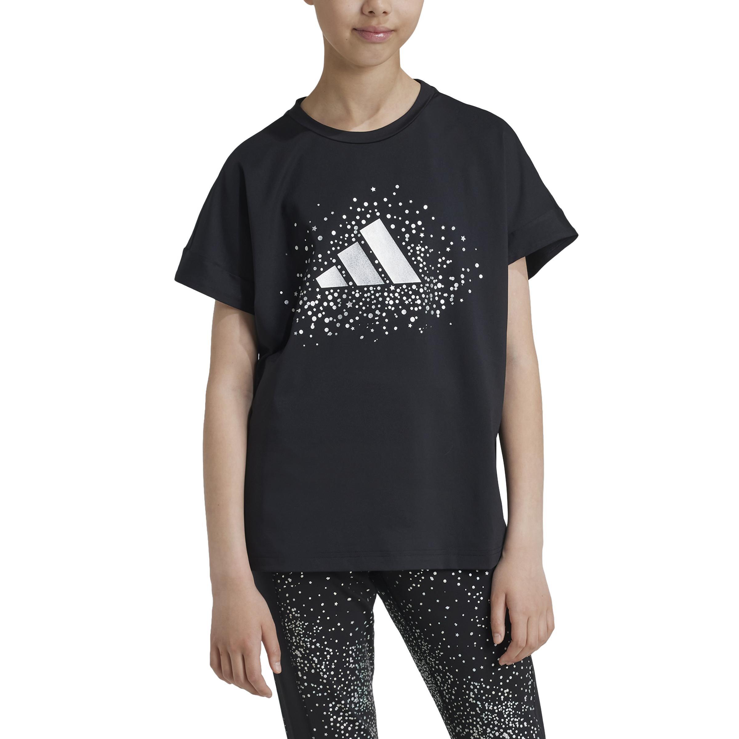 Kids Winter T-Shirt, Black, A901_ONE, large image number 1