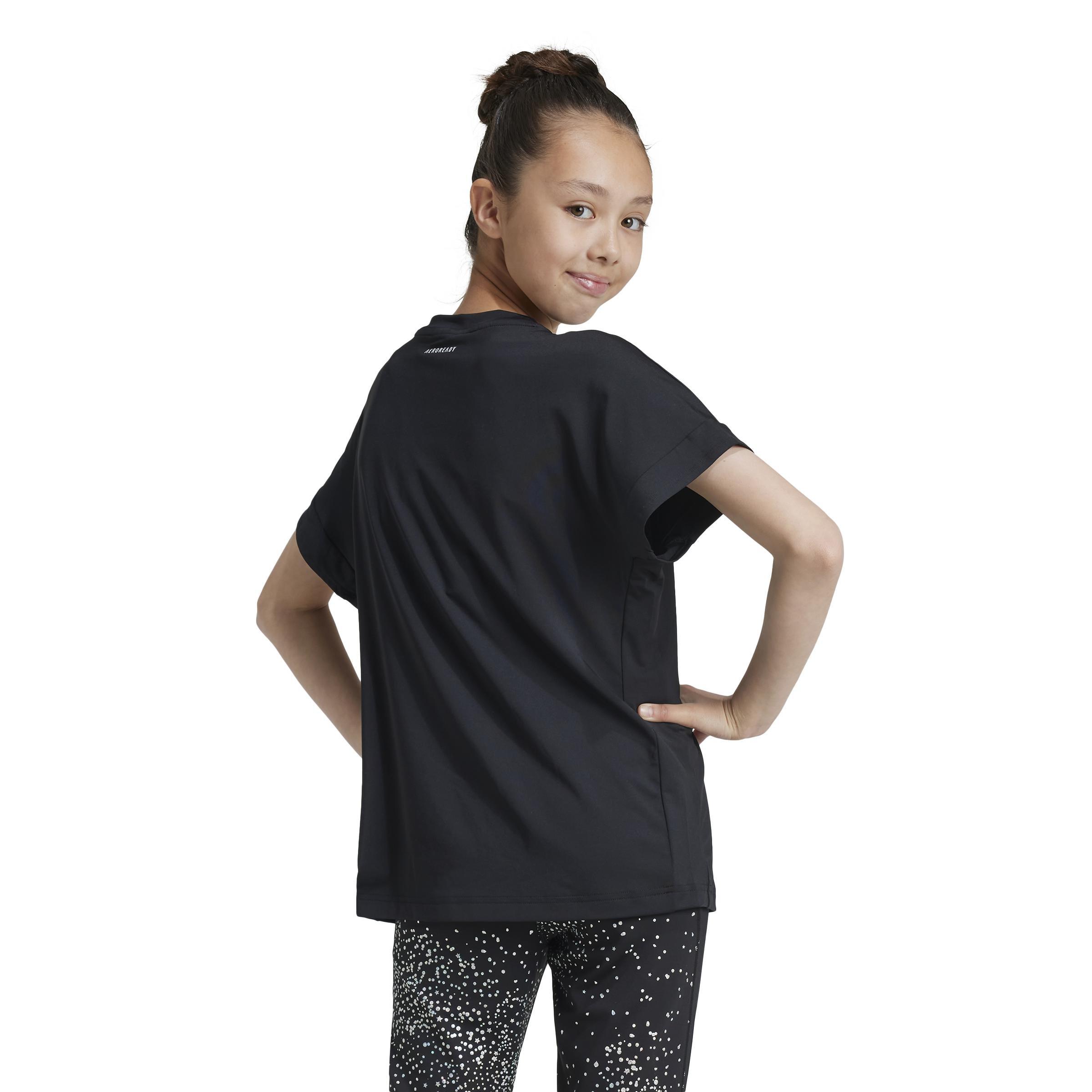 Kids Winter T-Shirt, Black, A901_ONE, large image number 3