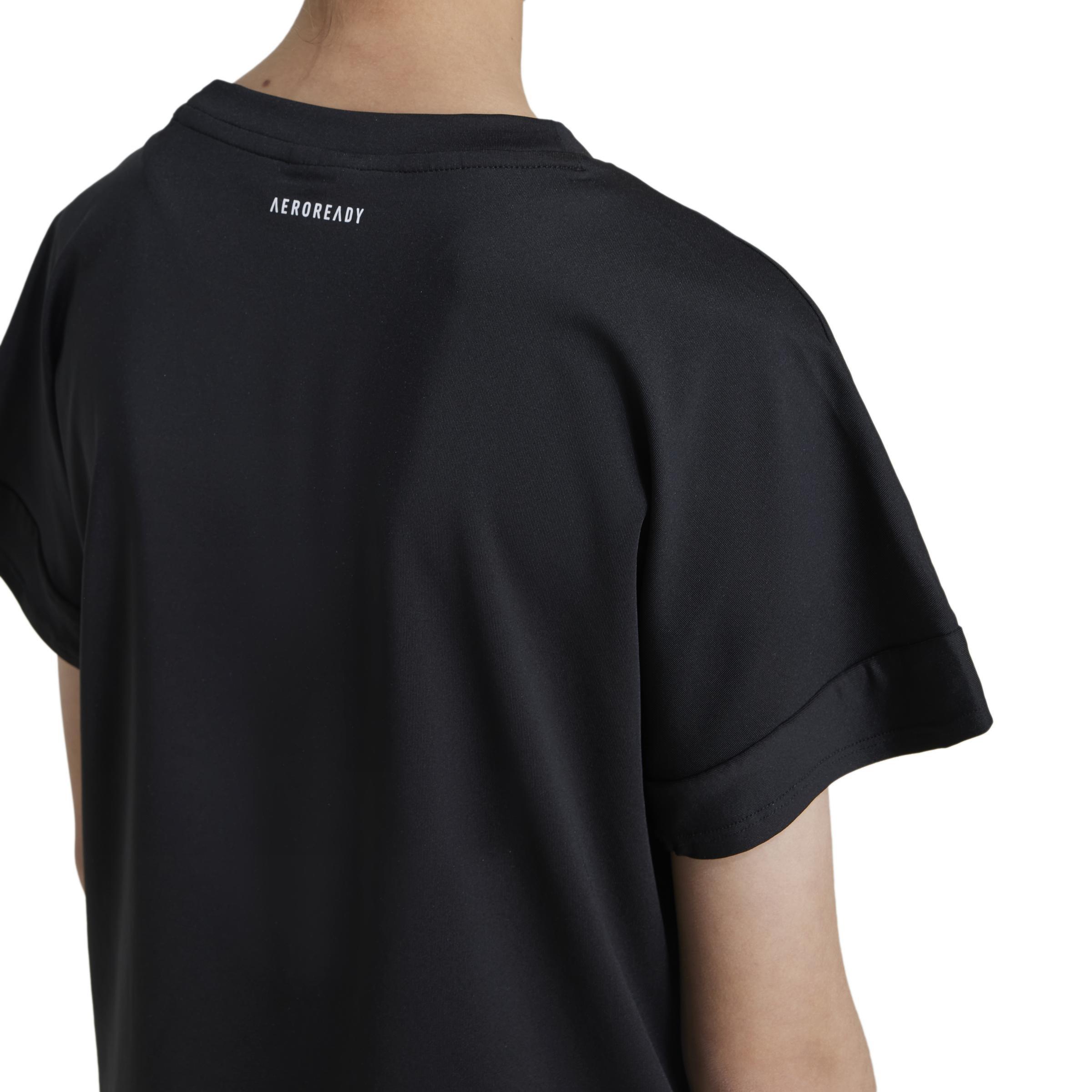 Kids Winter T-Shirt, Black, A901_ONE, large image number 5