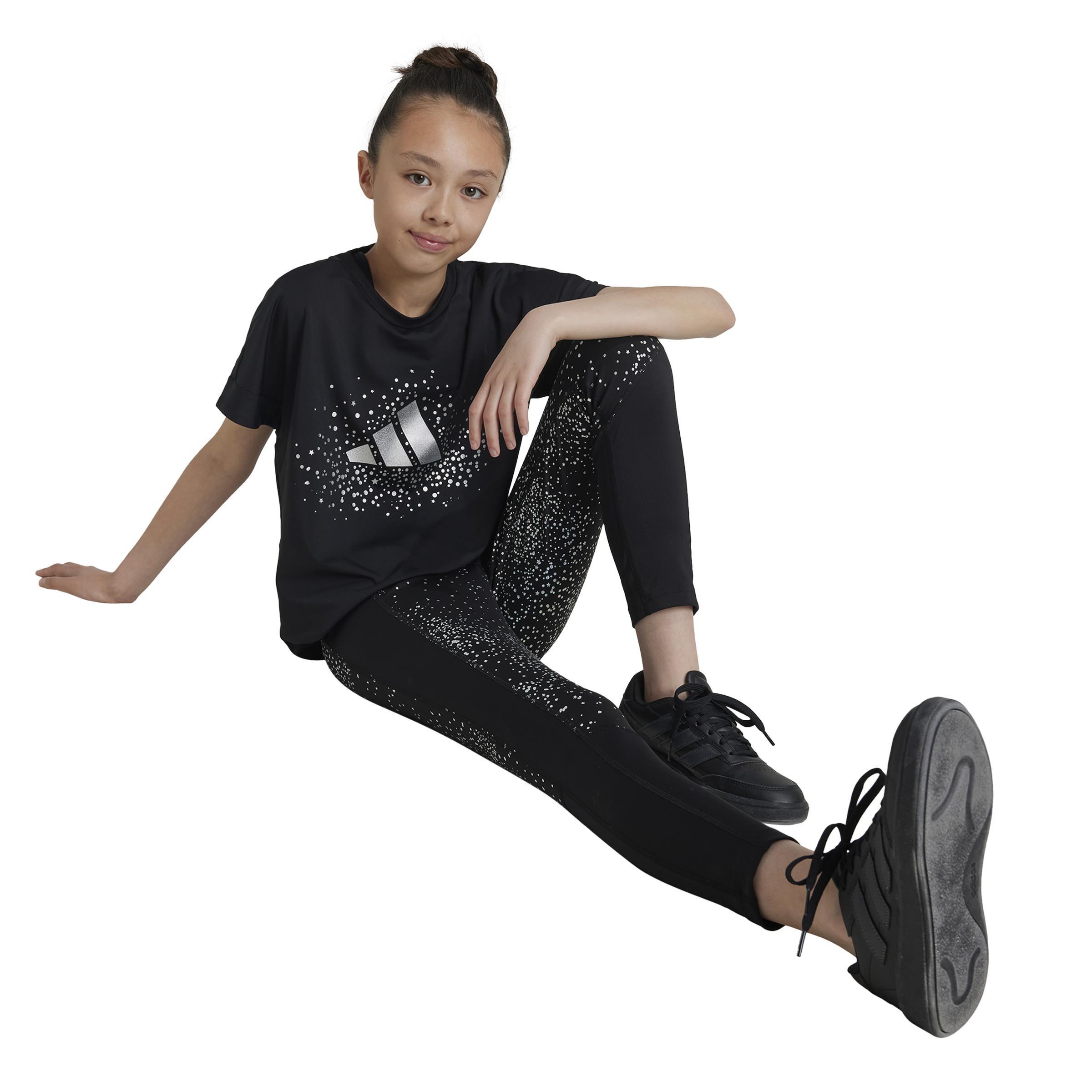 Kids Winter T-Shirt, Black, A901_ONE, large image number 8