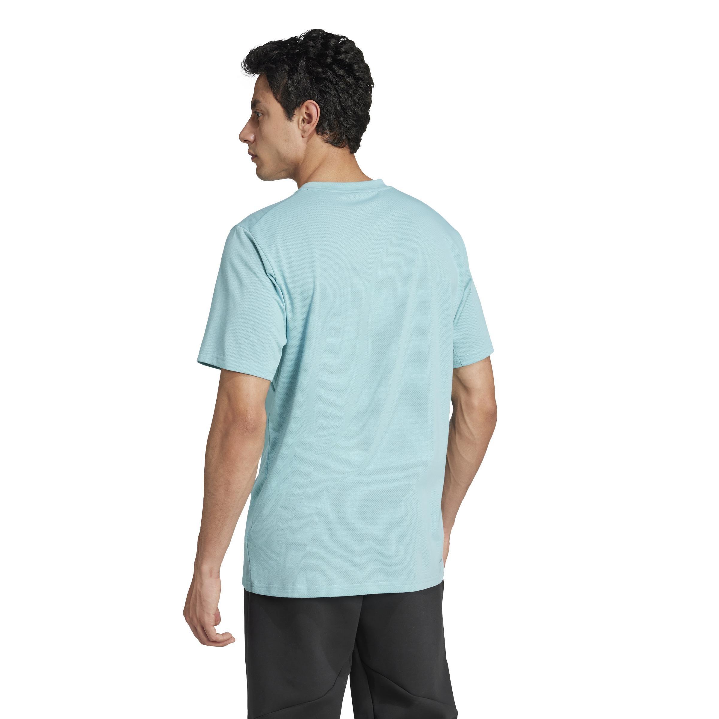 Train Essentials Comfort Training T-Shirt, Turquoise, A901_ONE, large image number 3
