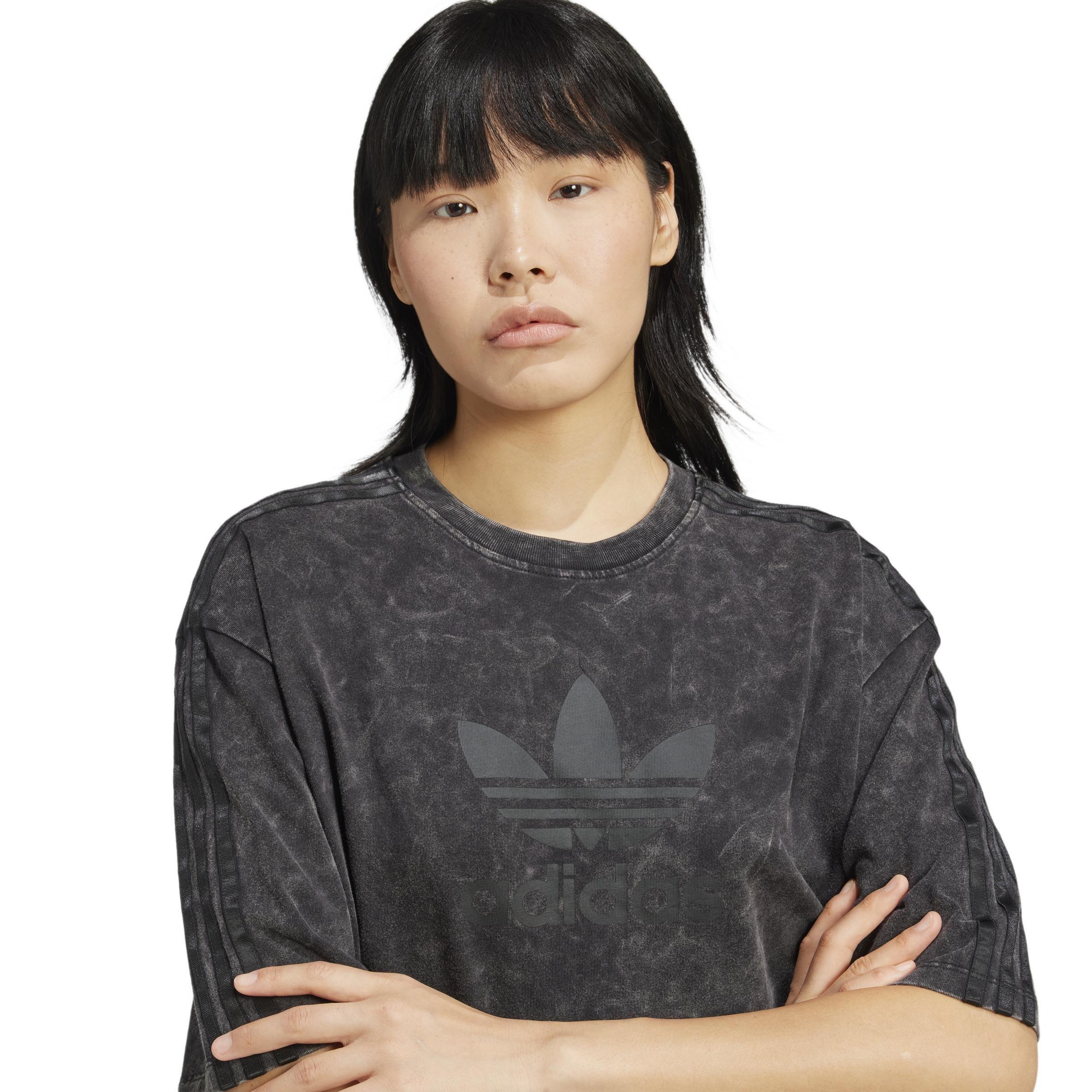 Washed-Out Boyfriend-Fit T-Shirt, Black, A901_ONE, large image number 4