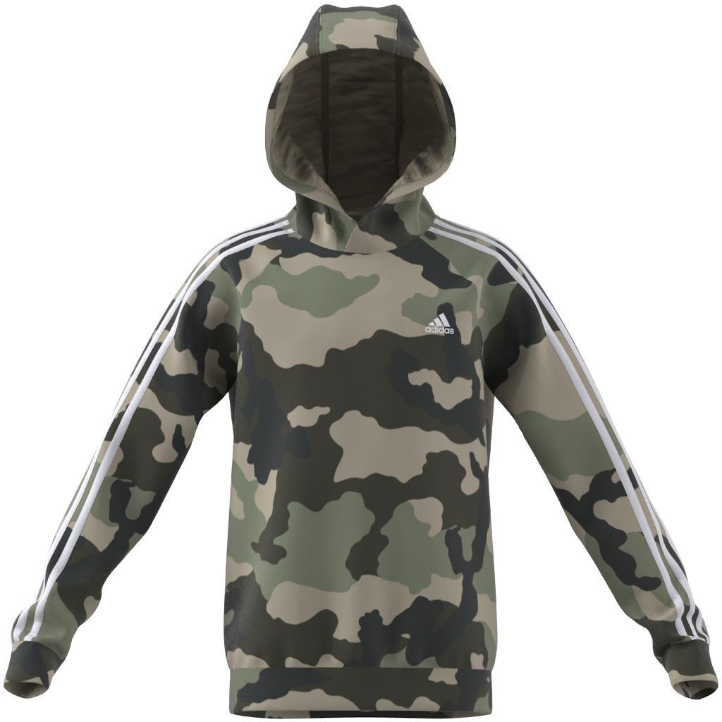 Unisex Kids Essentials Allover Print Hoodie, Green, A901_ONE, large image number 6