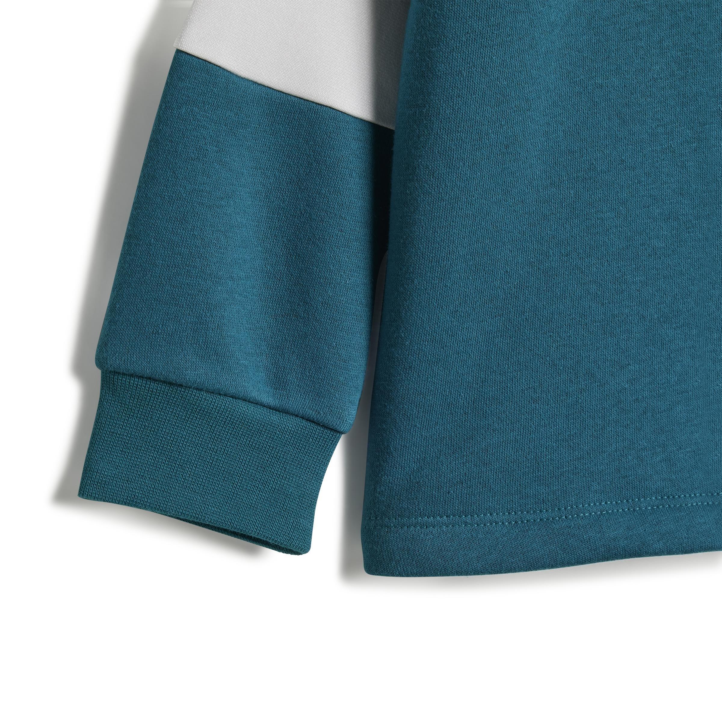 Unisex Kids Adibreak Crew Set, Turquoise, A901_ONE, large image number 6