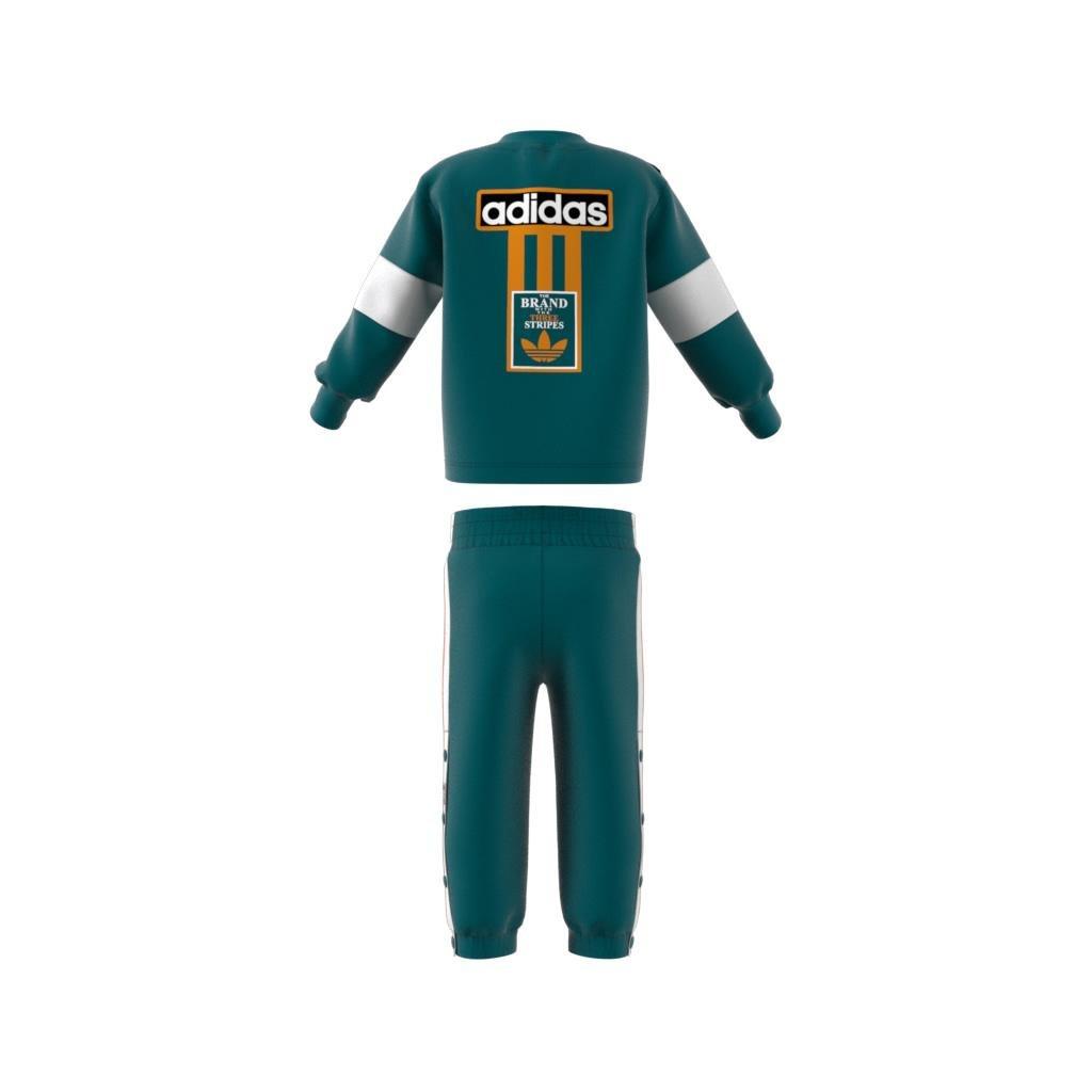 Unisex Kids Adibreak Crew Set, Turquoise, A901_ONE, large image number 14