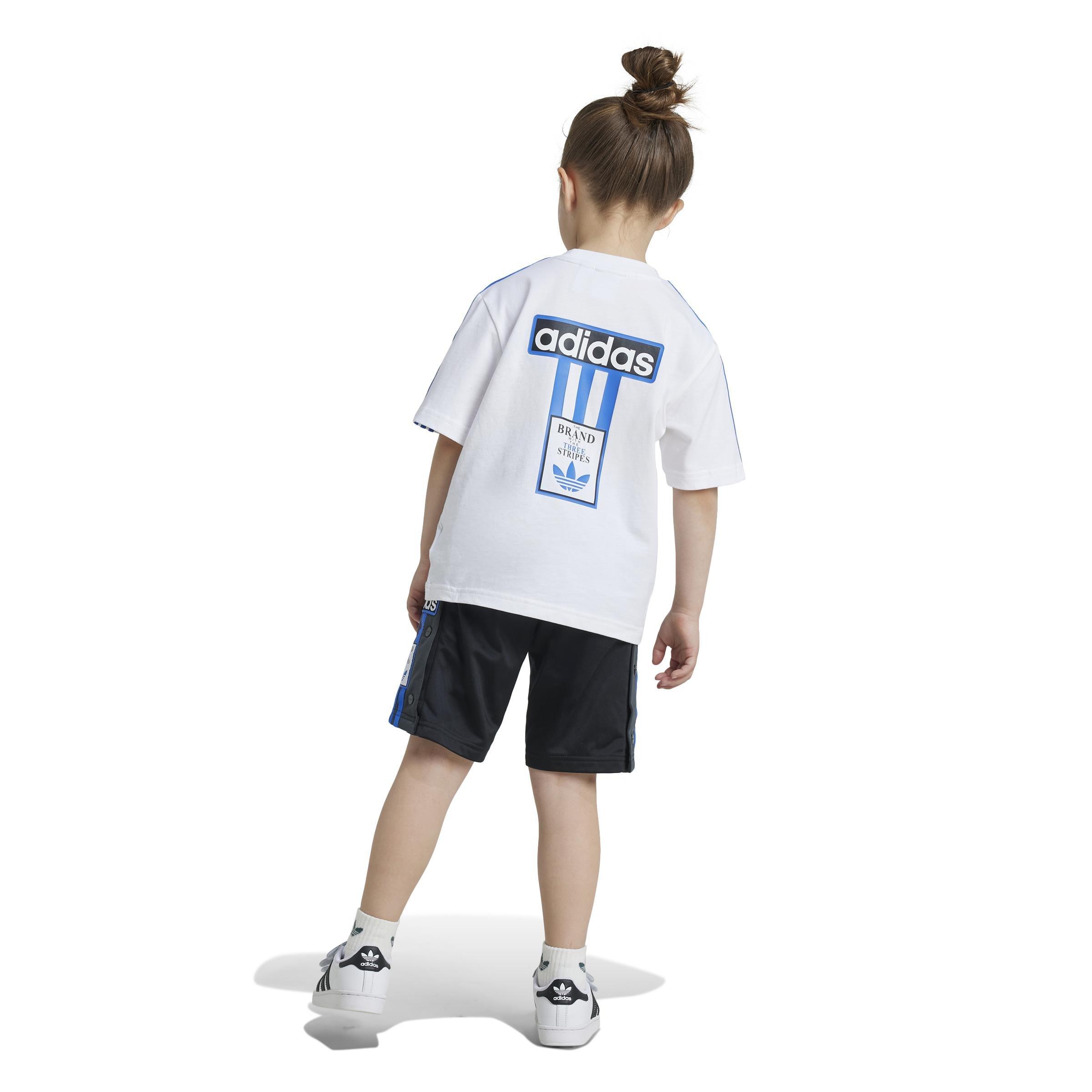 Unisex Shorts Tee Set, White, A901_ONE, large image number 1