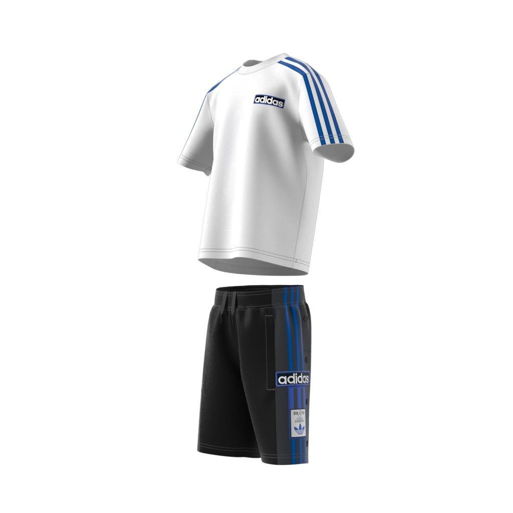 Unisex Kids Shorts Tee Set, White, , large image number 8
