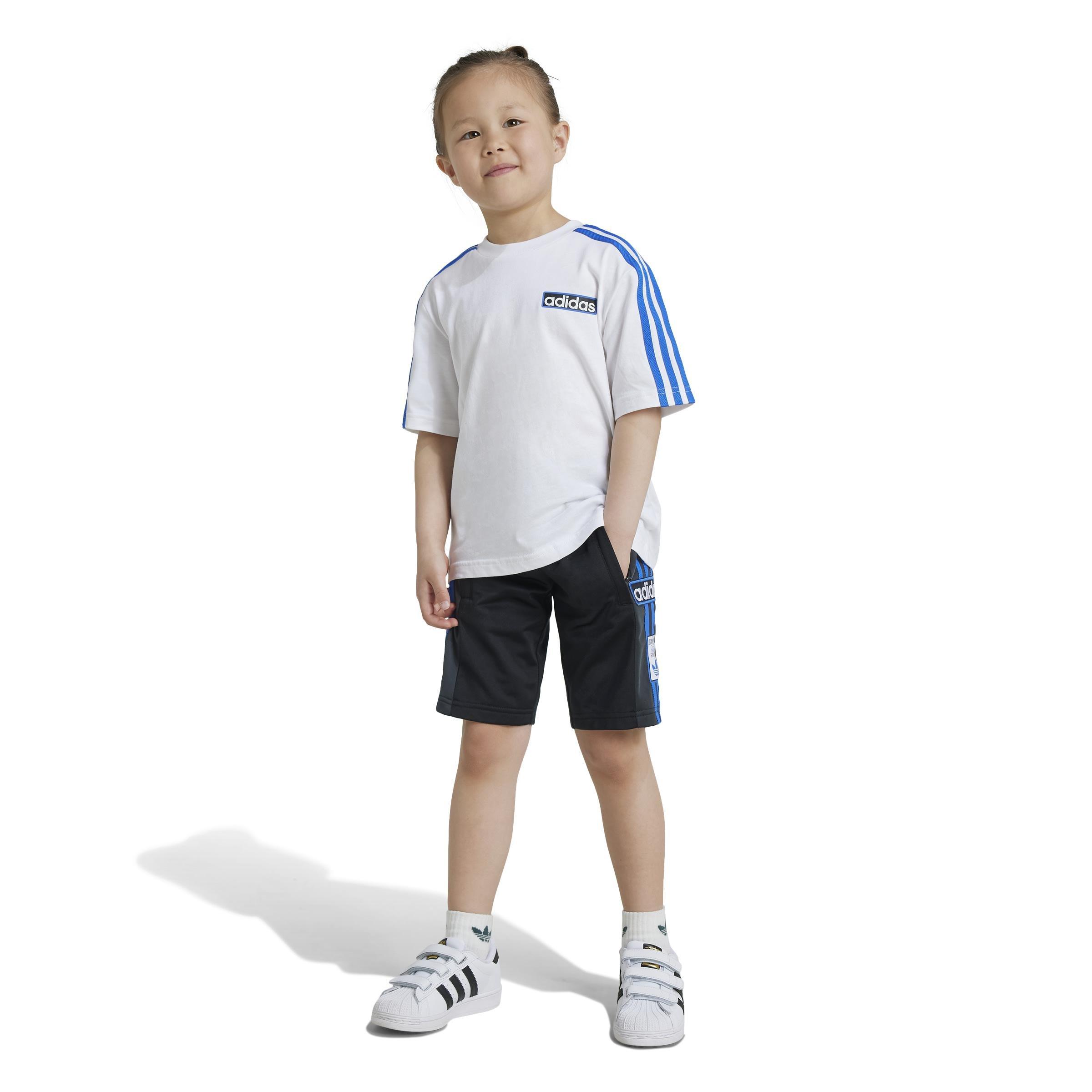 Unisex Kids Shorts Tee Set, White, A901_ONE, large image number 9