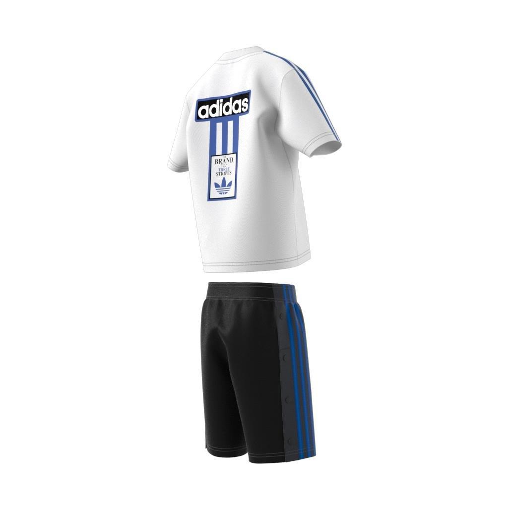 Unisex Kids Shorts Tee Set, White, A901_ONE, large image number 10