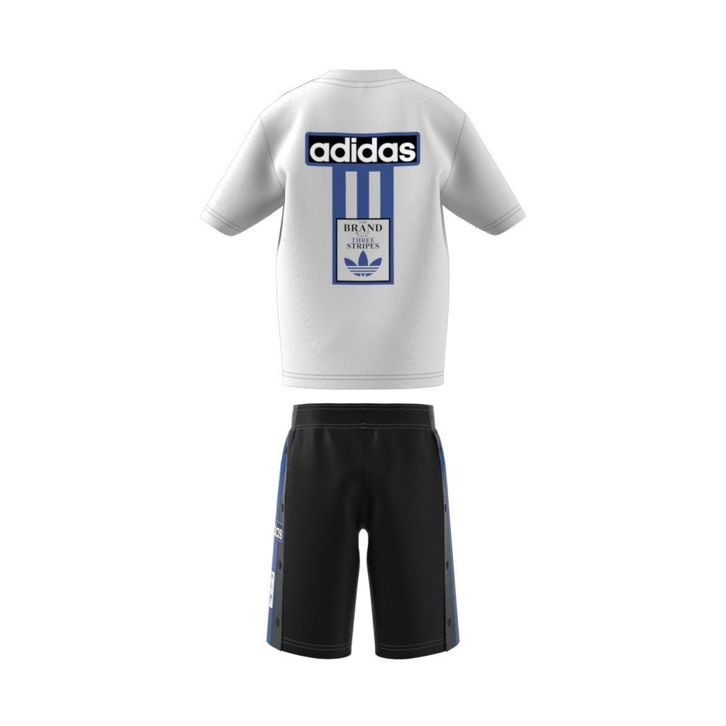 Unisex Kids Shorts Tee Set, White, A901_ONE, large image number 11