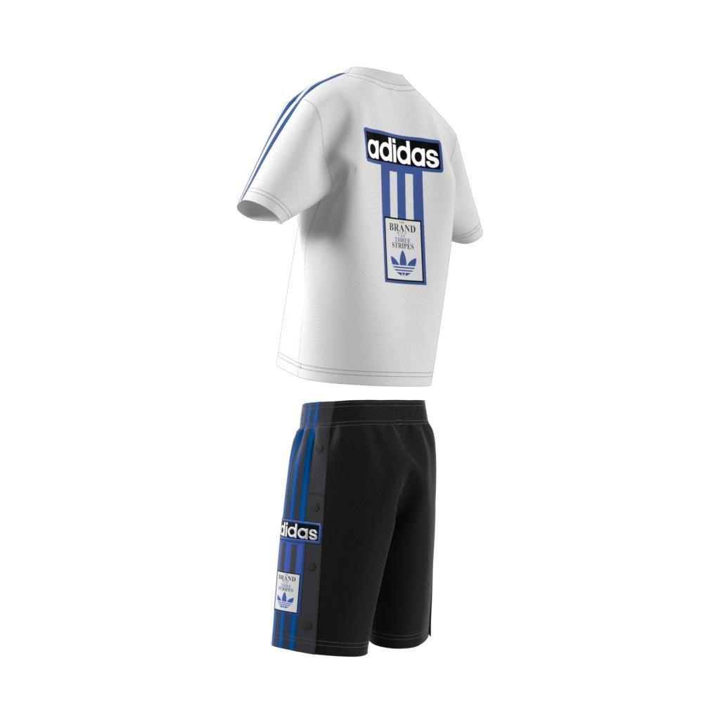 Unisex Kids Shorts Tee Set, White, A901_ONE, large image number 13