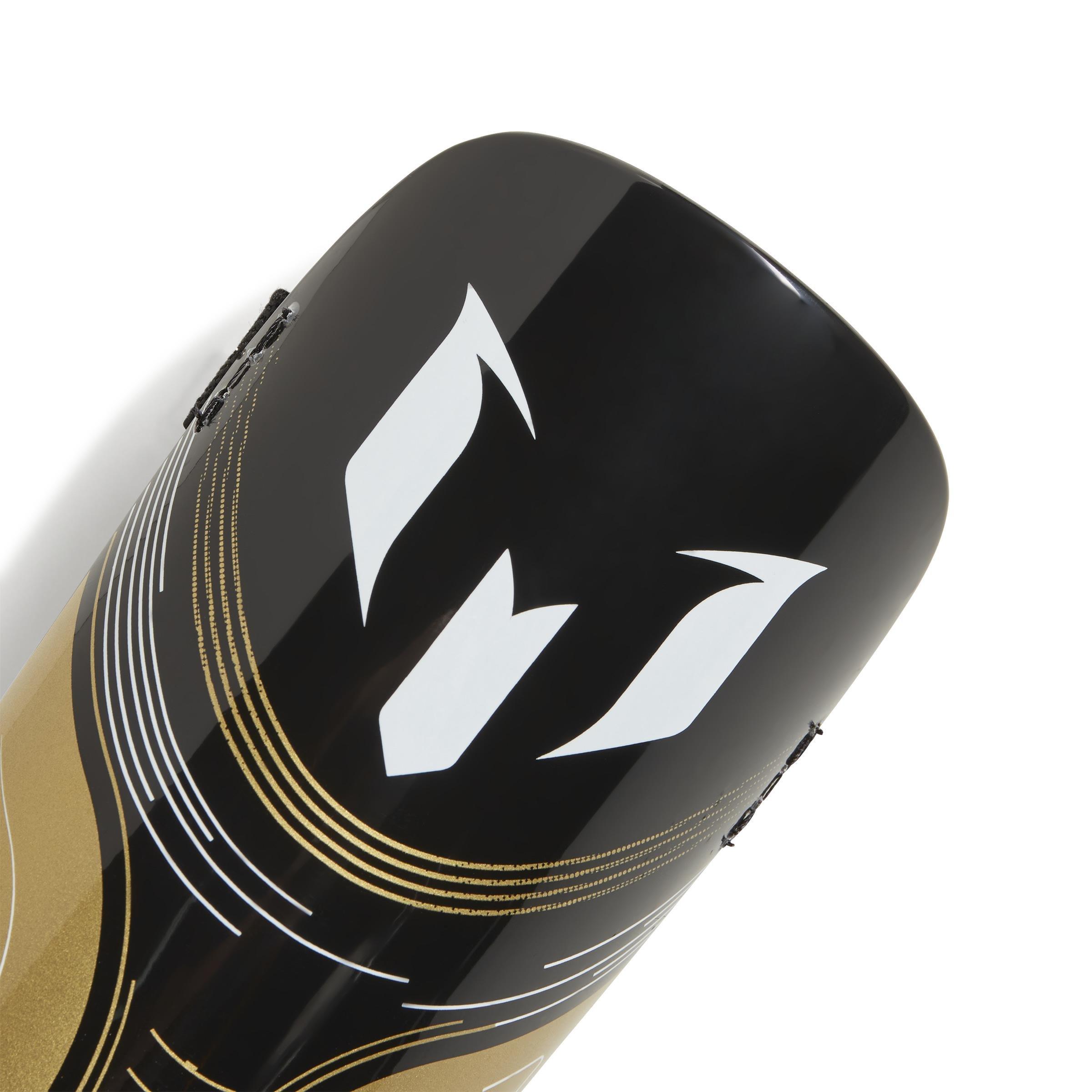 Unisex Kids Messi Match Shin Guards, Black, , large image number 1