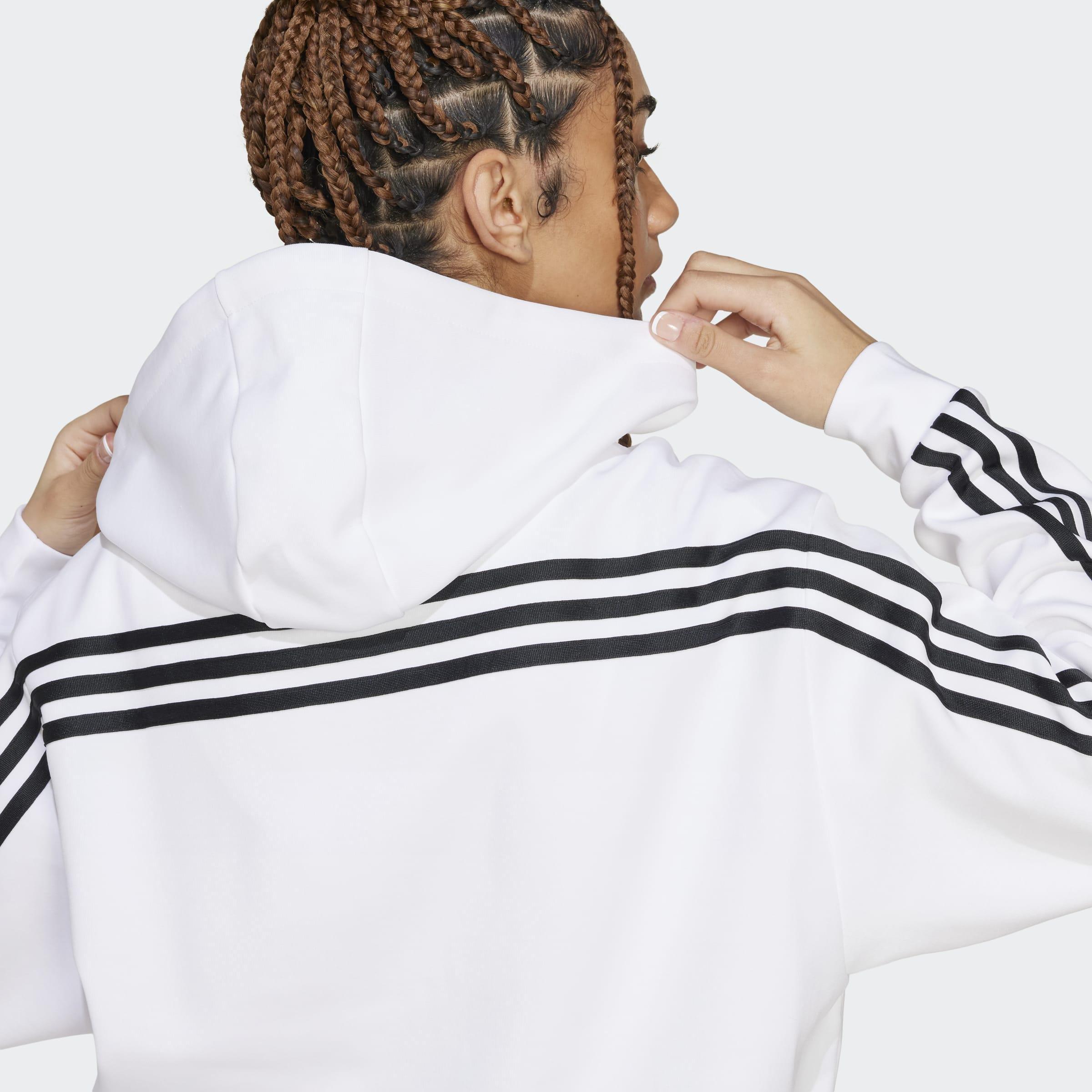 Future Icons 3-Stripes Full Zip Hoodie, White, A901_ONE, large image number 3