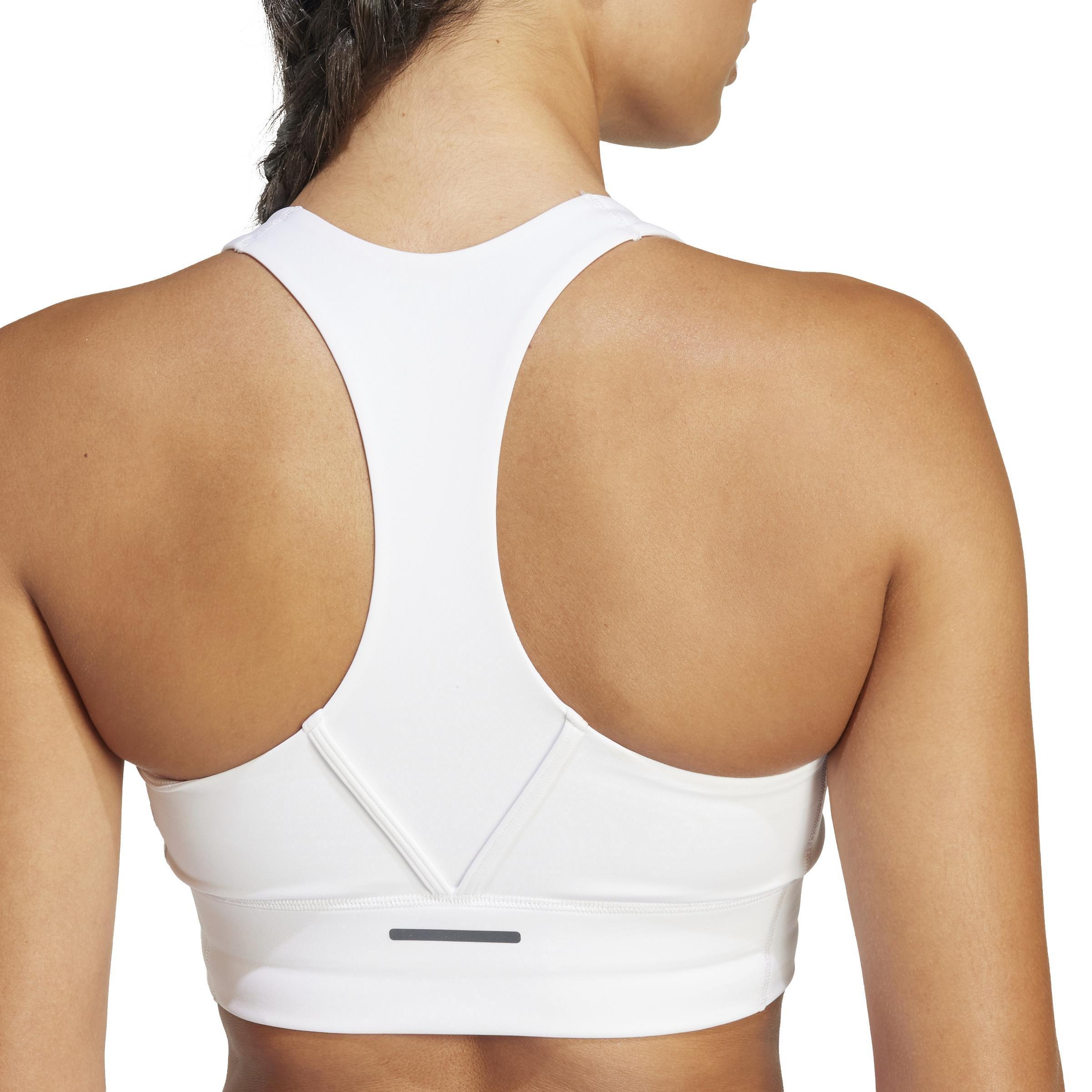 Run Pocket Medium-Support Bra, White, A901_ONE, large image number 5