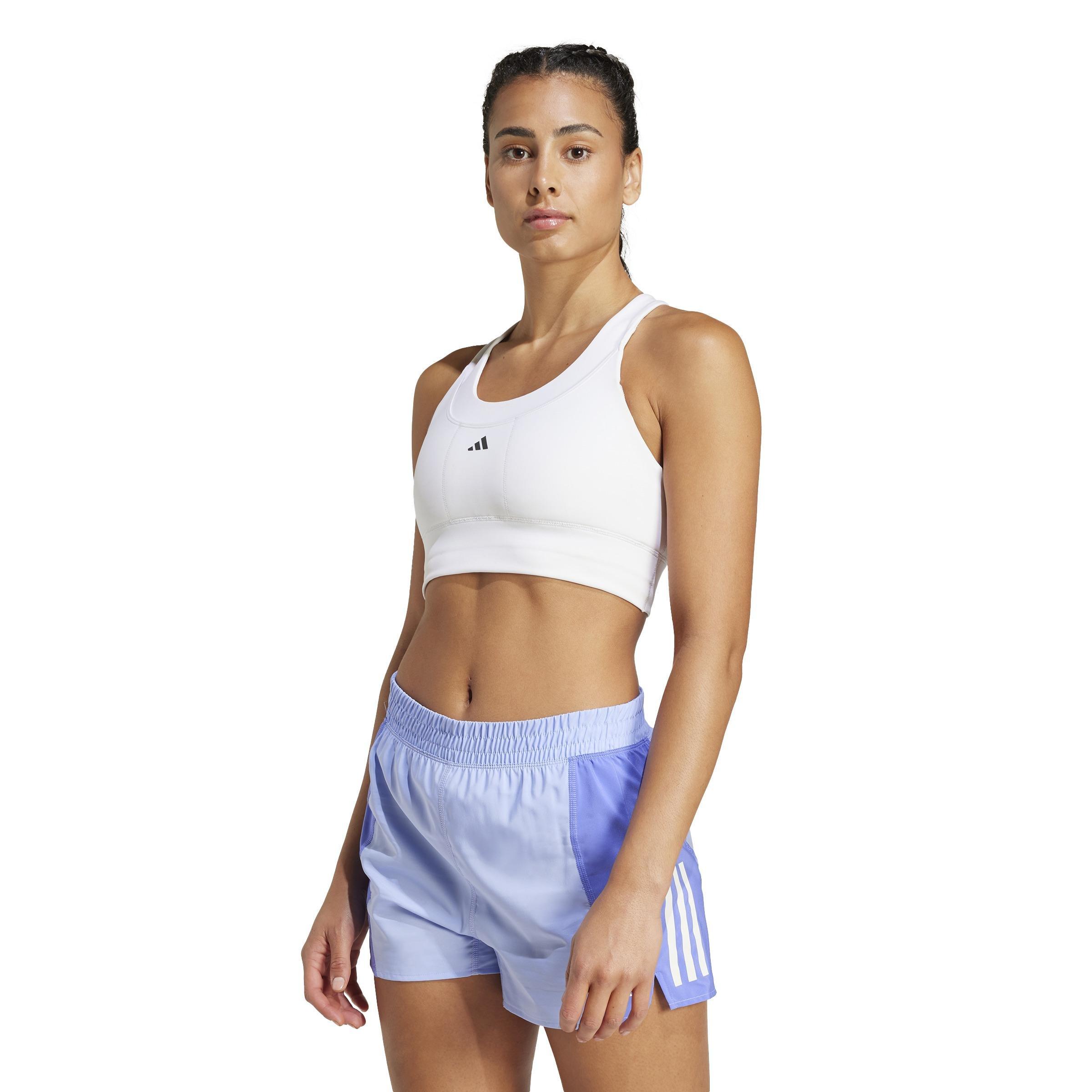 Run Pocket Medium-Support Bra, White, A901_ONE, large image number 9