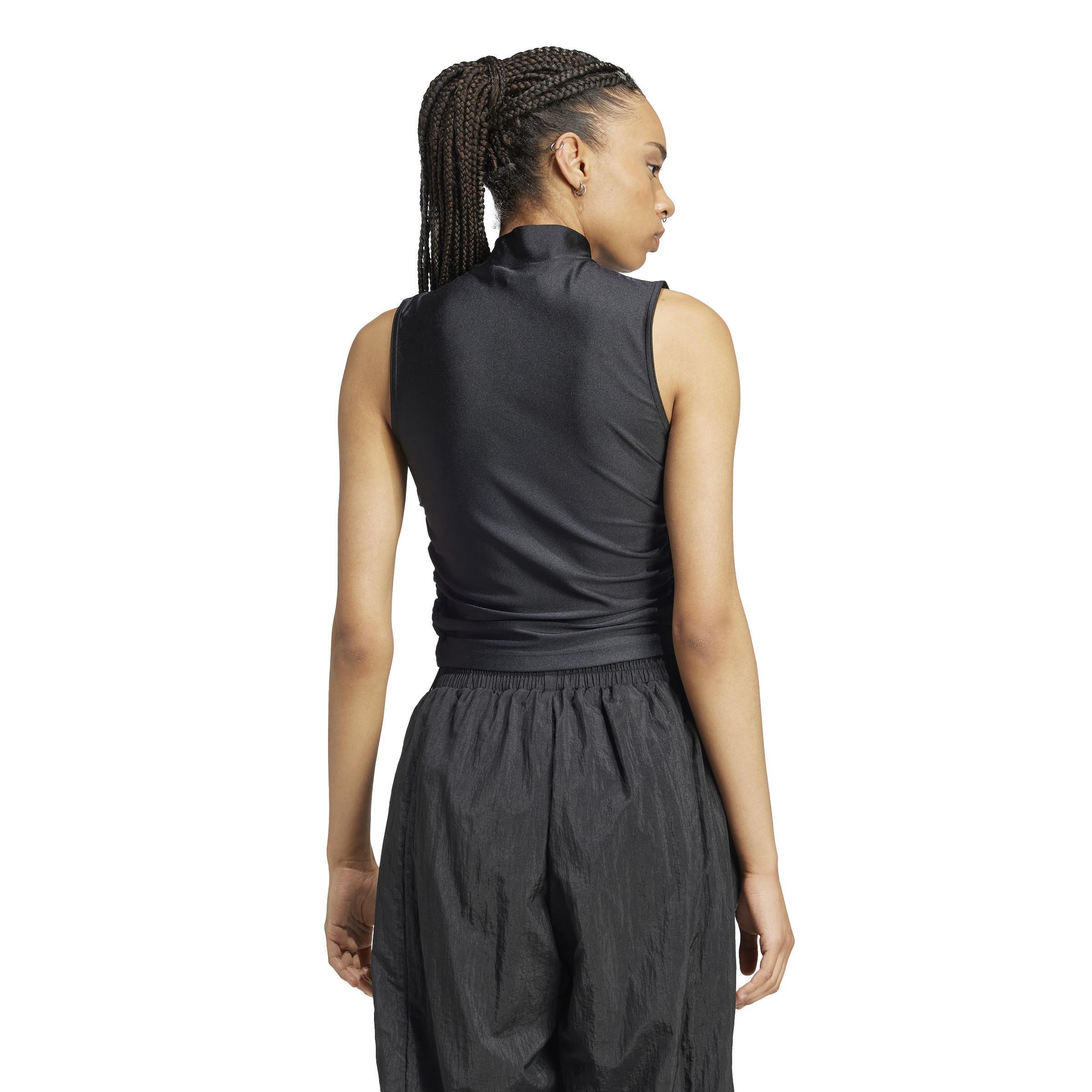 Ruched 3-Stripes Crop Top, Multicolour, A901_ONE, large image number 3