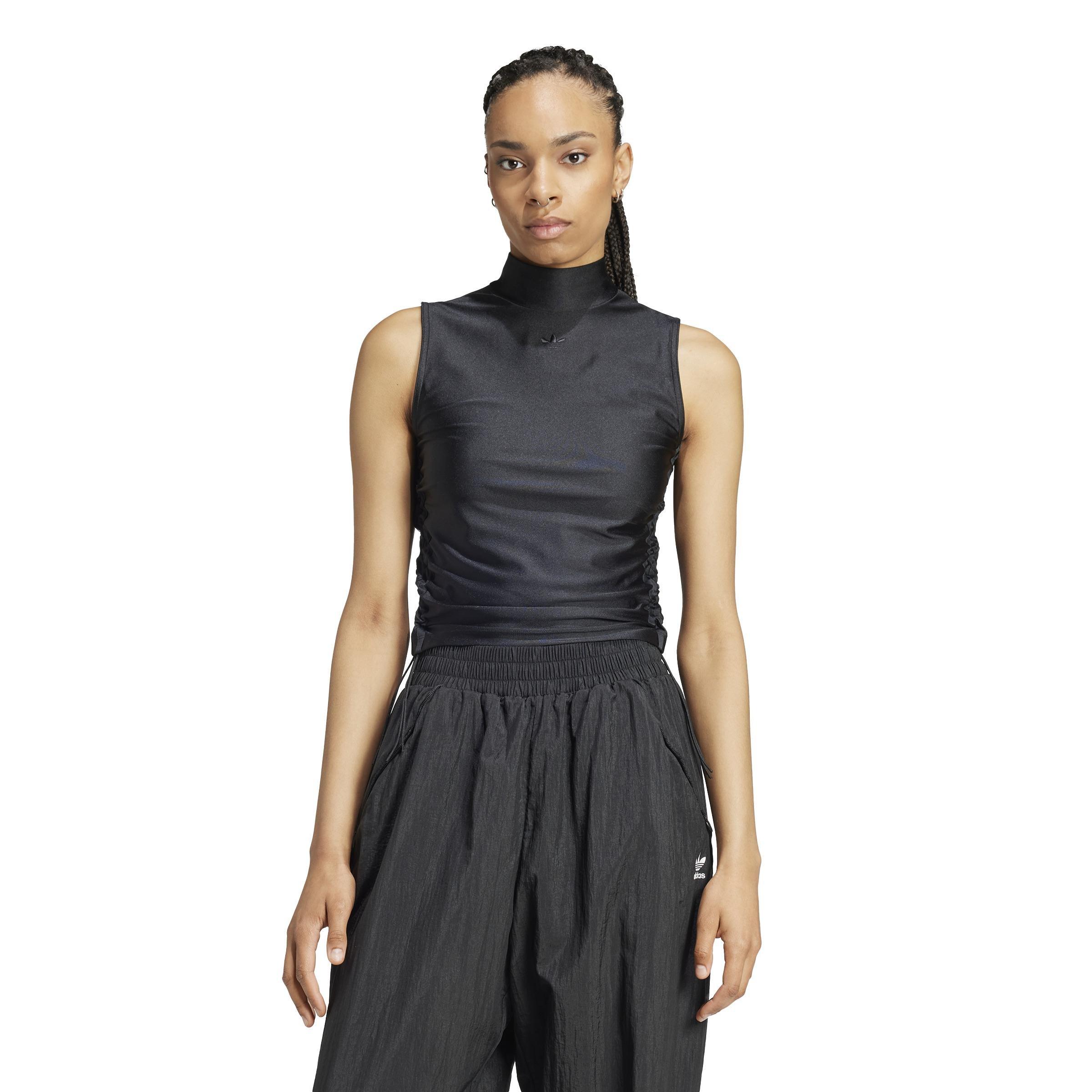 Ruched 3-Stripes Crop Top, Multicolour, A901_ONE, large image number 6