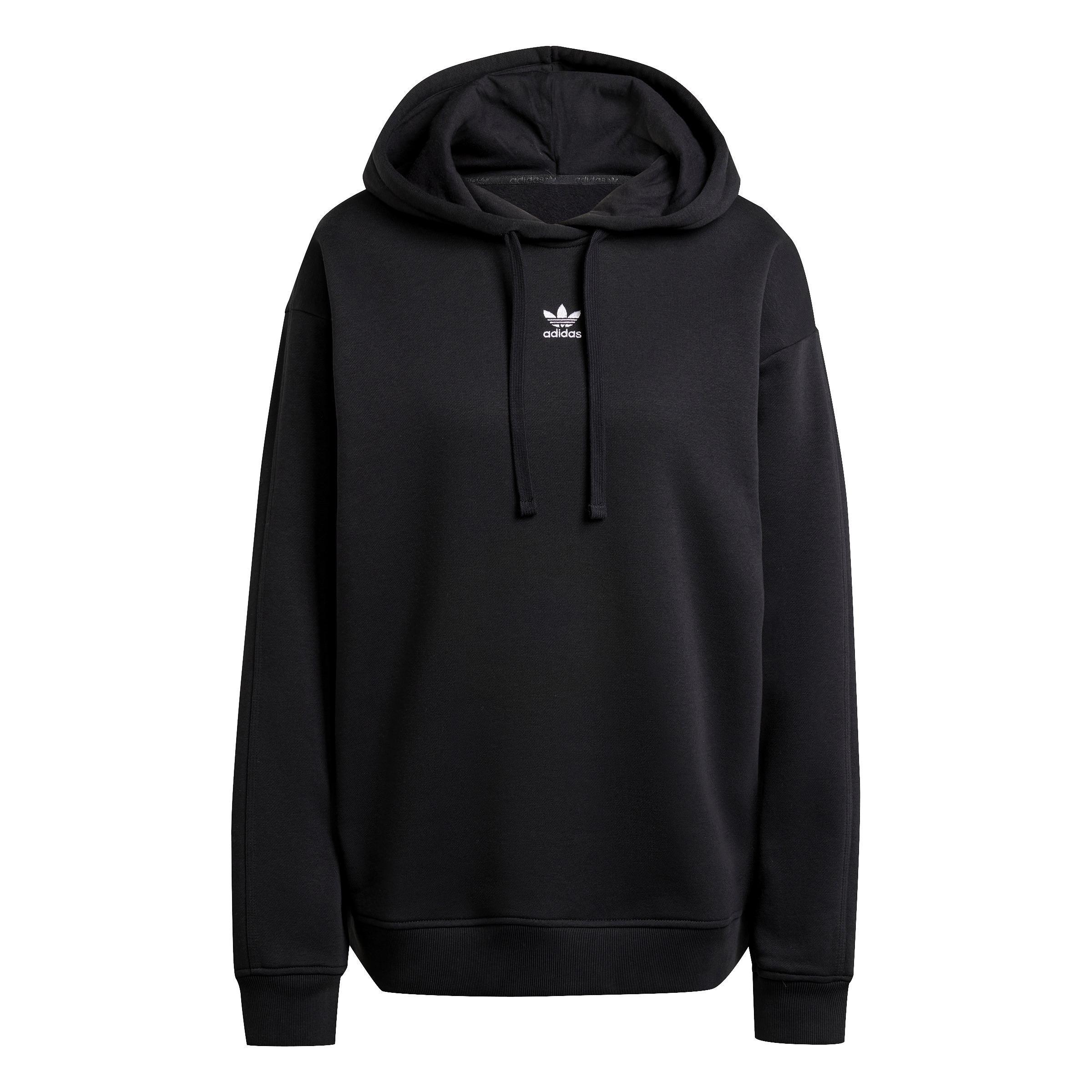 Essentials Loose Fleece Hoodie, Black, A901_ONE, large image number 1