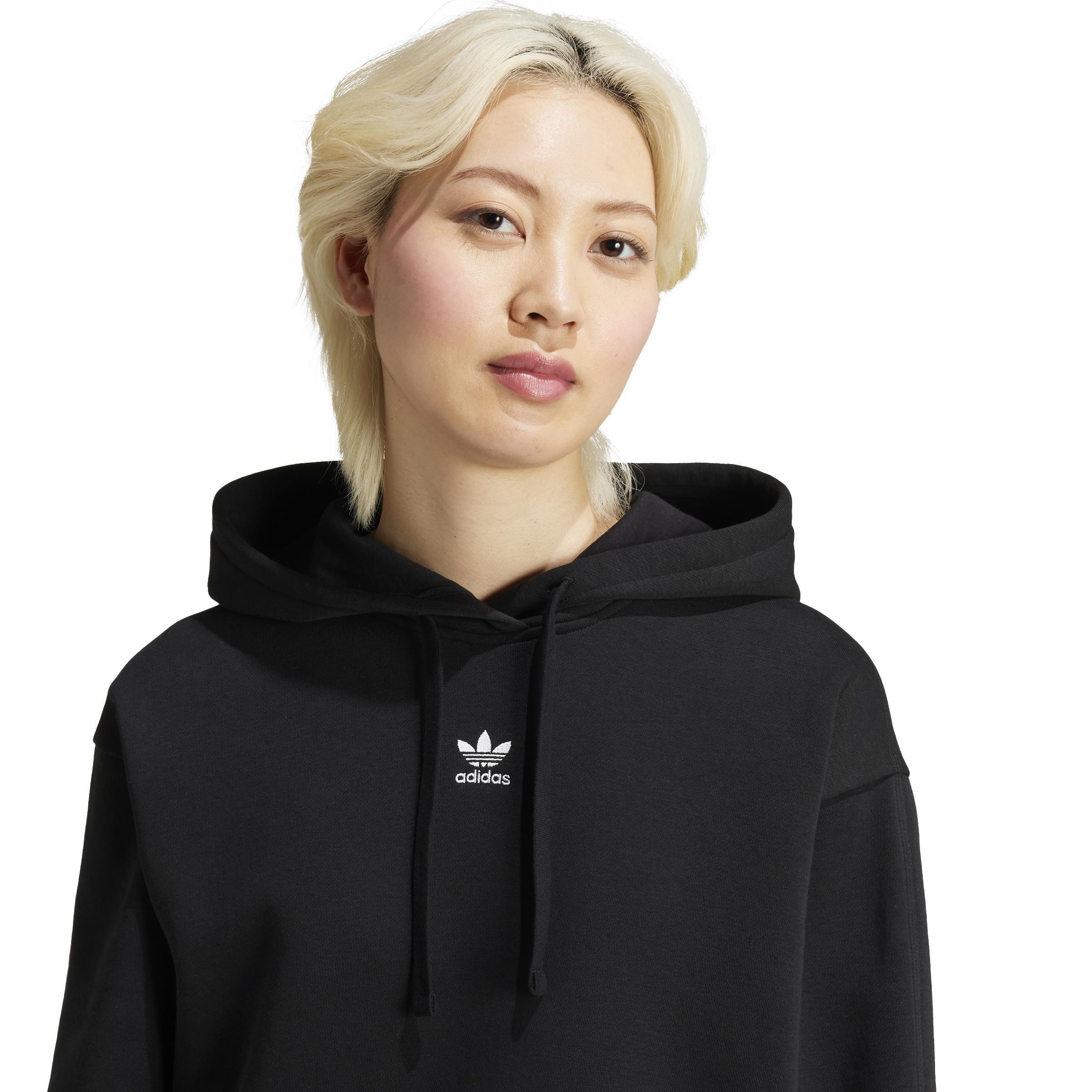 Essentials Loose Fleece Hoodie, Black, A901_ONE, large image number 5