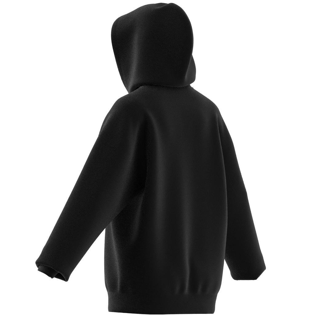 Essentials Loose Fleece Hoodie, Black, A901_ONE, large image number 8