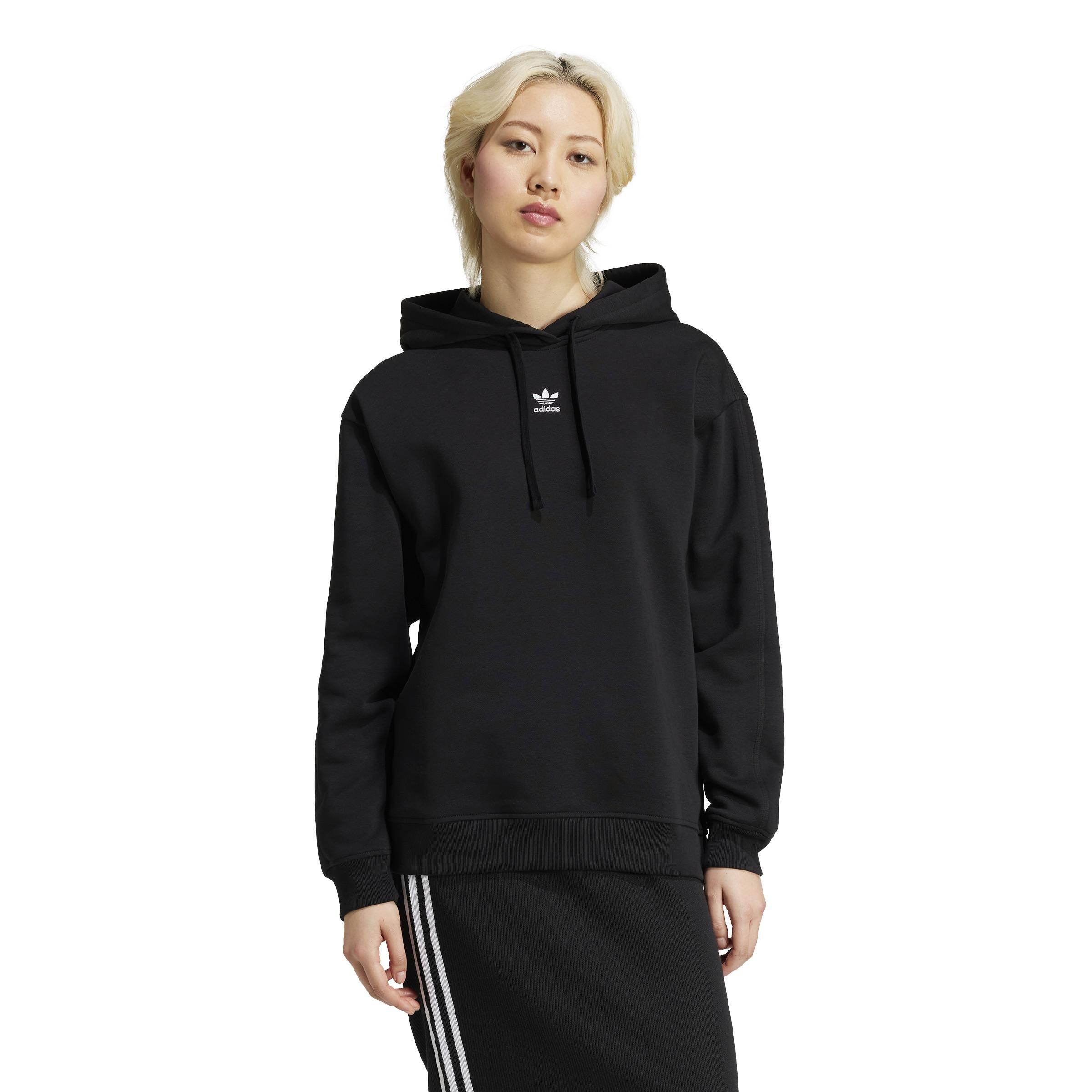 Essentials Loose Fleece Hoodie, Black, A901_ONE, large image number 12
