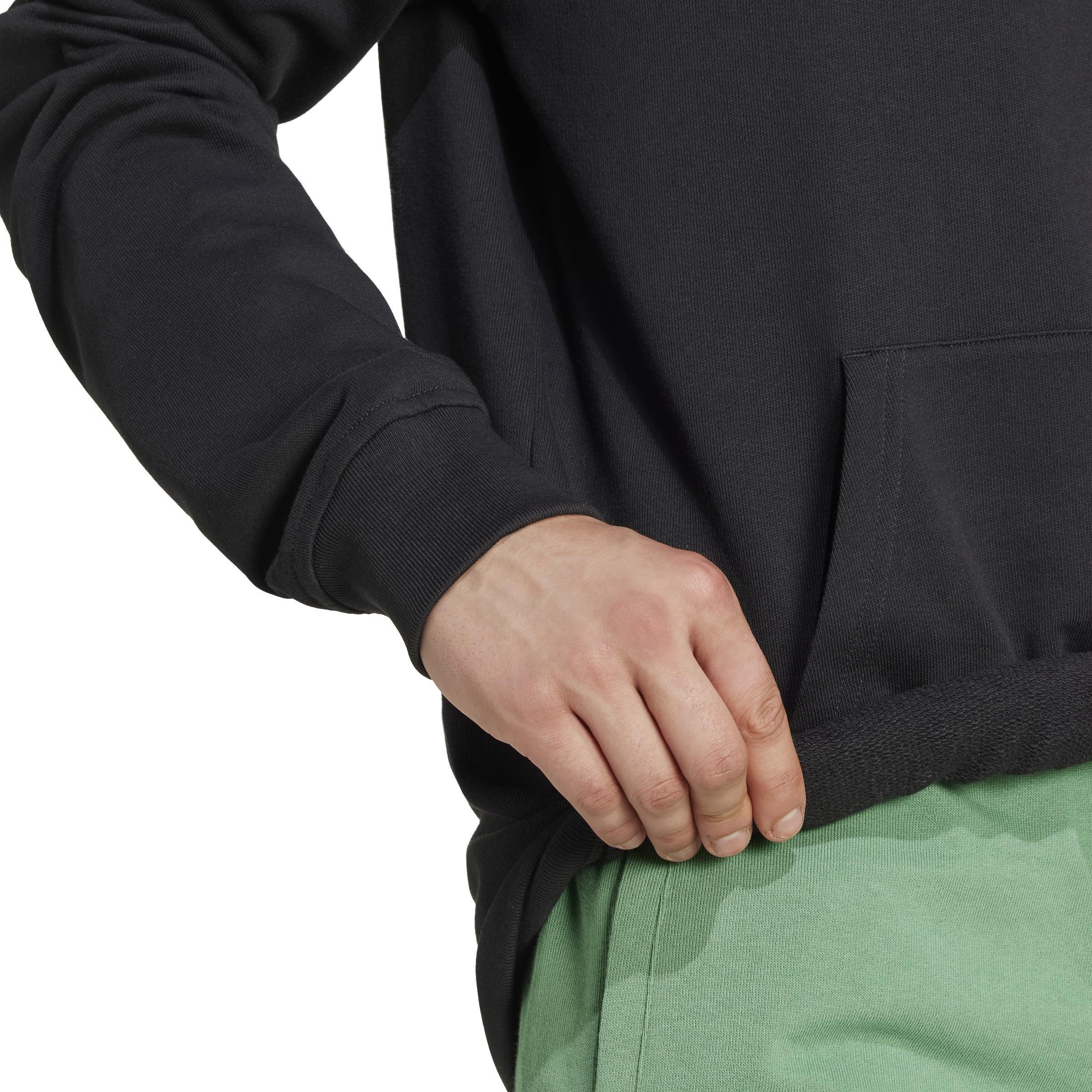 Trefoil Essentials Hoodie, Black, , large image number 3