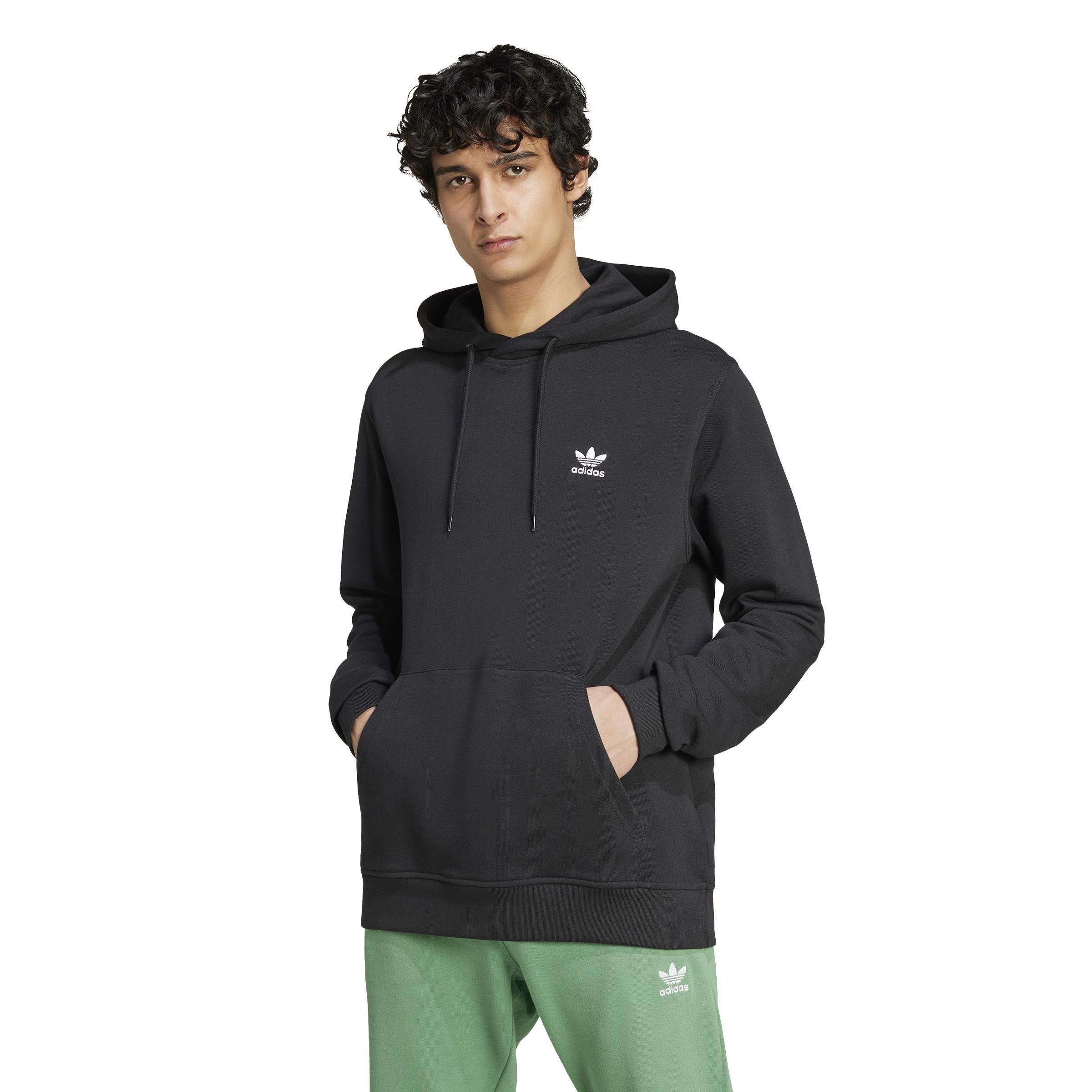 Trefoil Essentials Hoodie, Black, , large image number 5