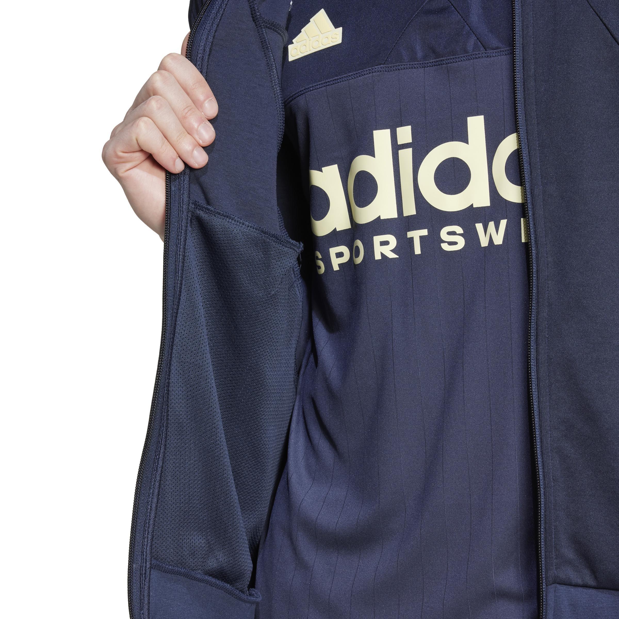 Tiro Wordmark Track Top, Blue, , large image number 5