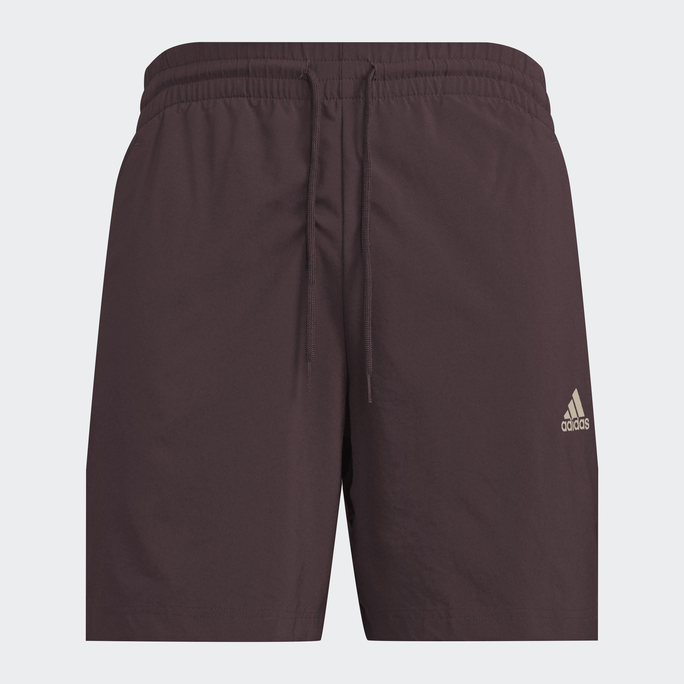AEROREADY Essentials Chelsea Small Logo Shorts, Brown