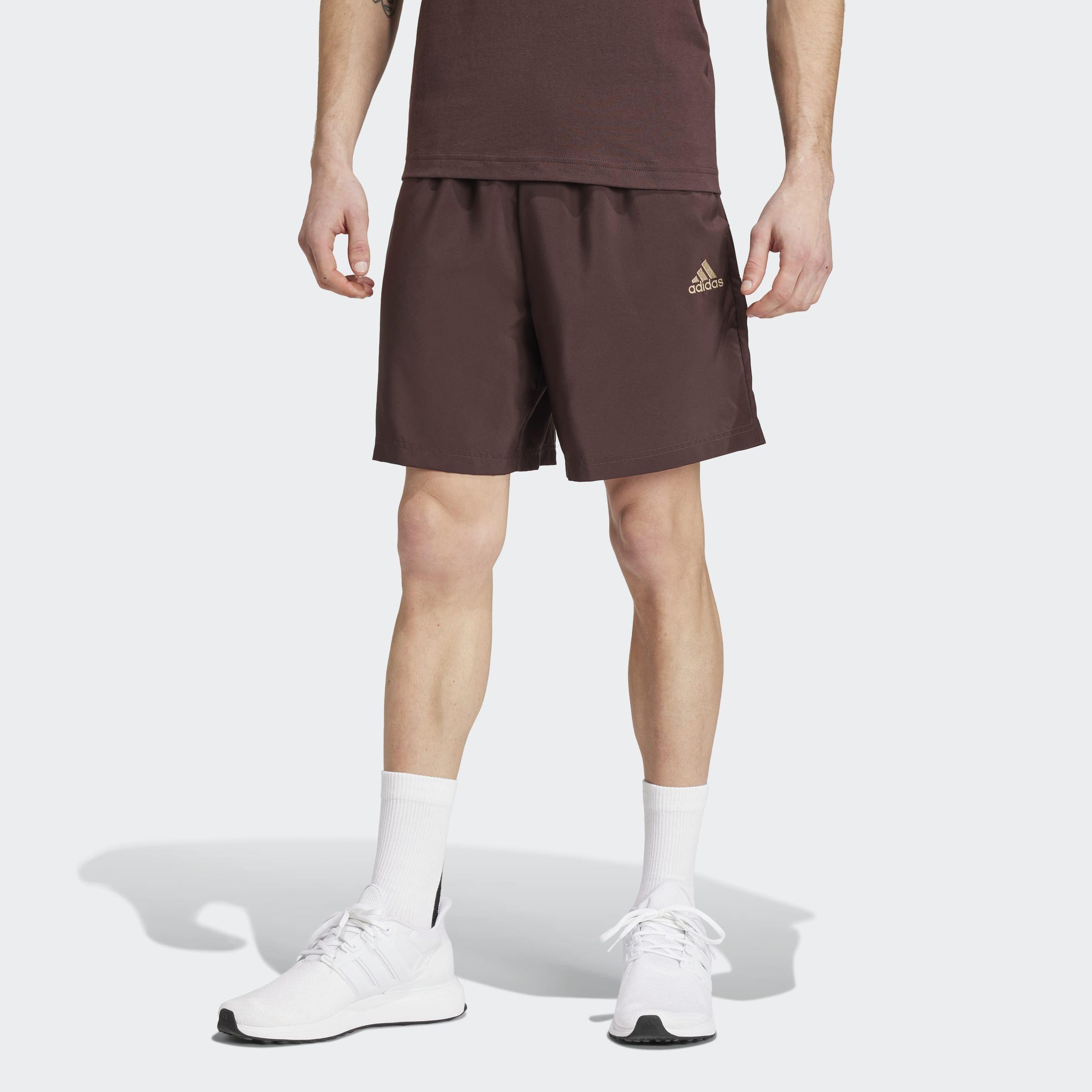 AEROREADY Essentials Chelsea Small Logo Shorts, Brown, A901_ONE, large image number 5