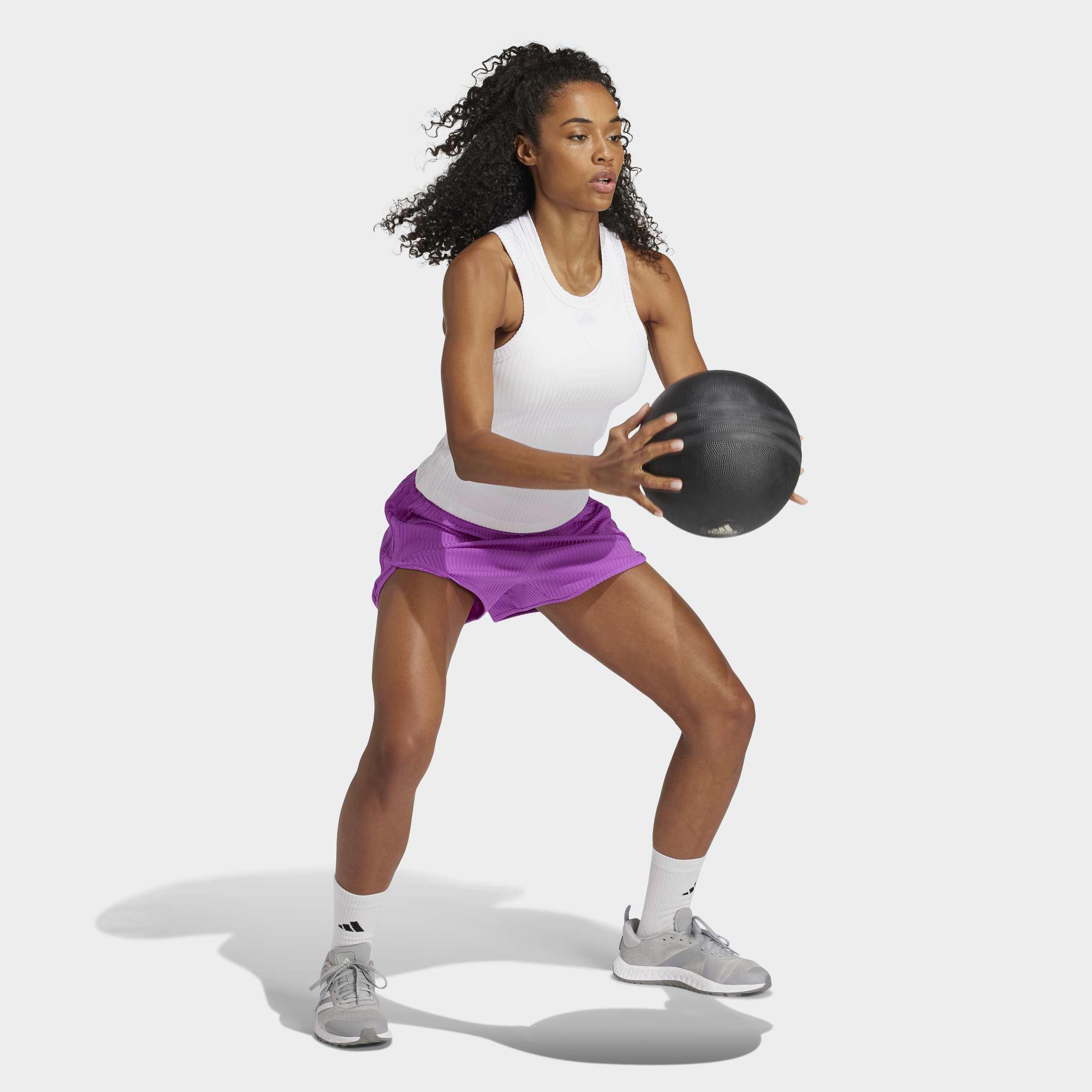 All Gym Seasonal Rib Tight Fit Tonal 3-Stripes Tank Top, White, A901_ONE, large image number 7