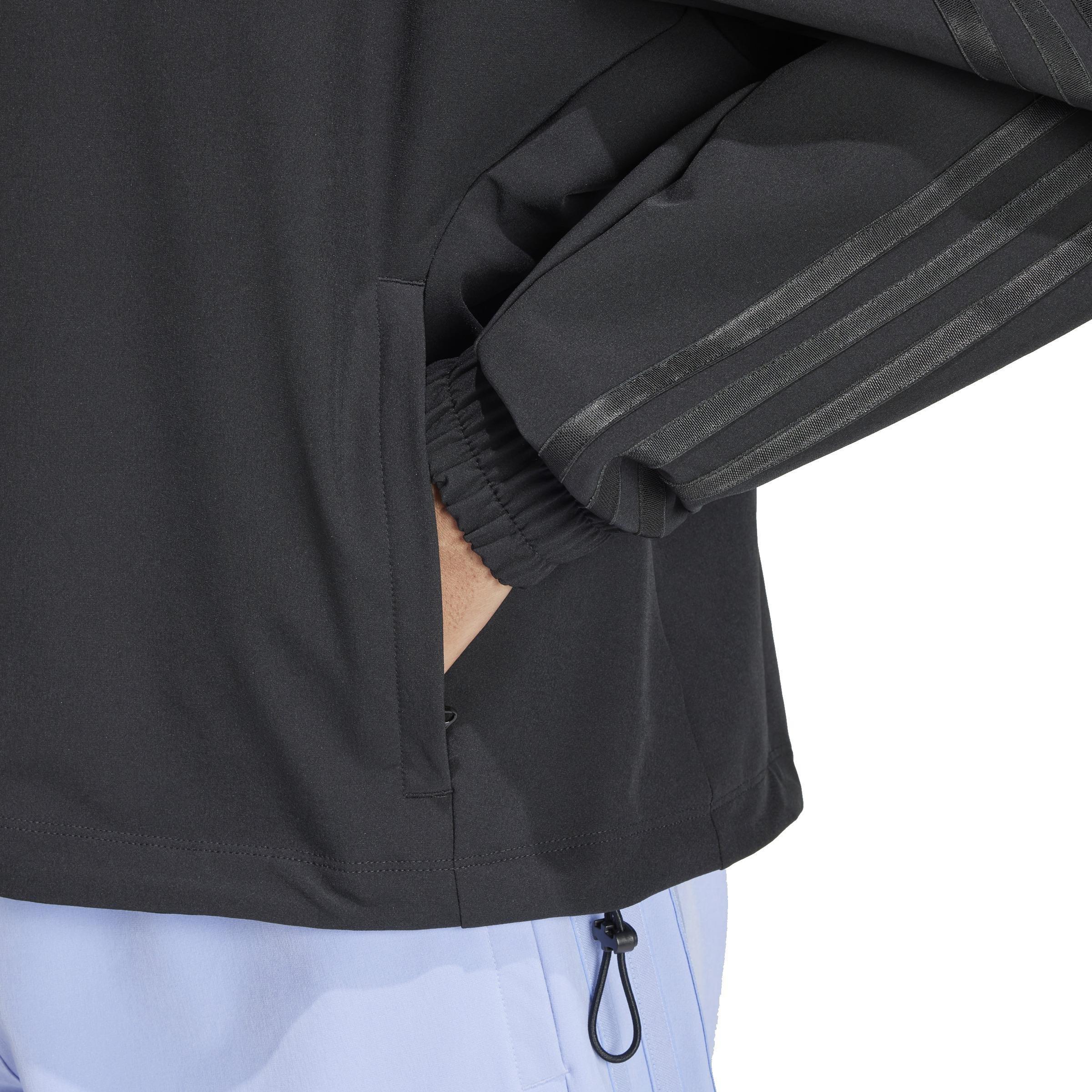 Pacer All Gym Tonal 3-Stripes Woven Jacket, Black, A901_ONE, large image number 7