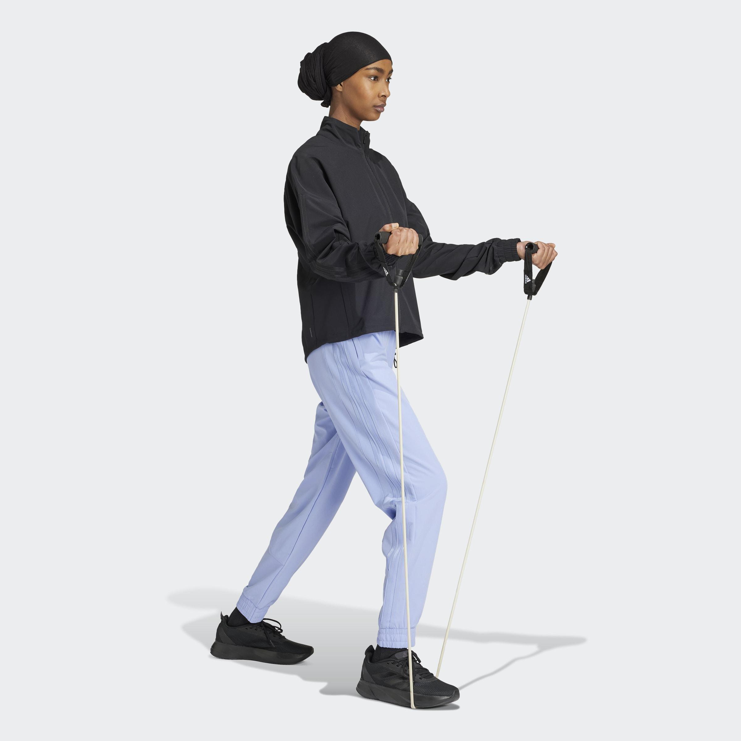 Pacer All Gym Tonal 3-Stripes Woven Jacket, Black, A901_ONE, large image number 13