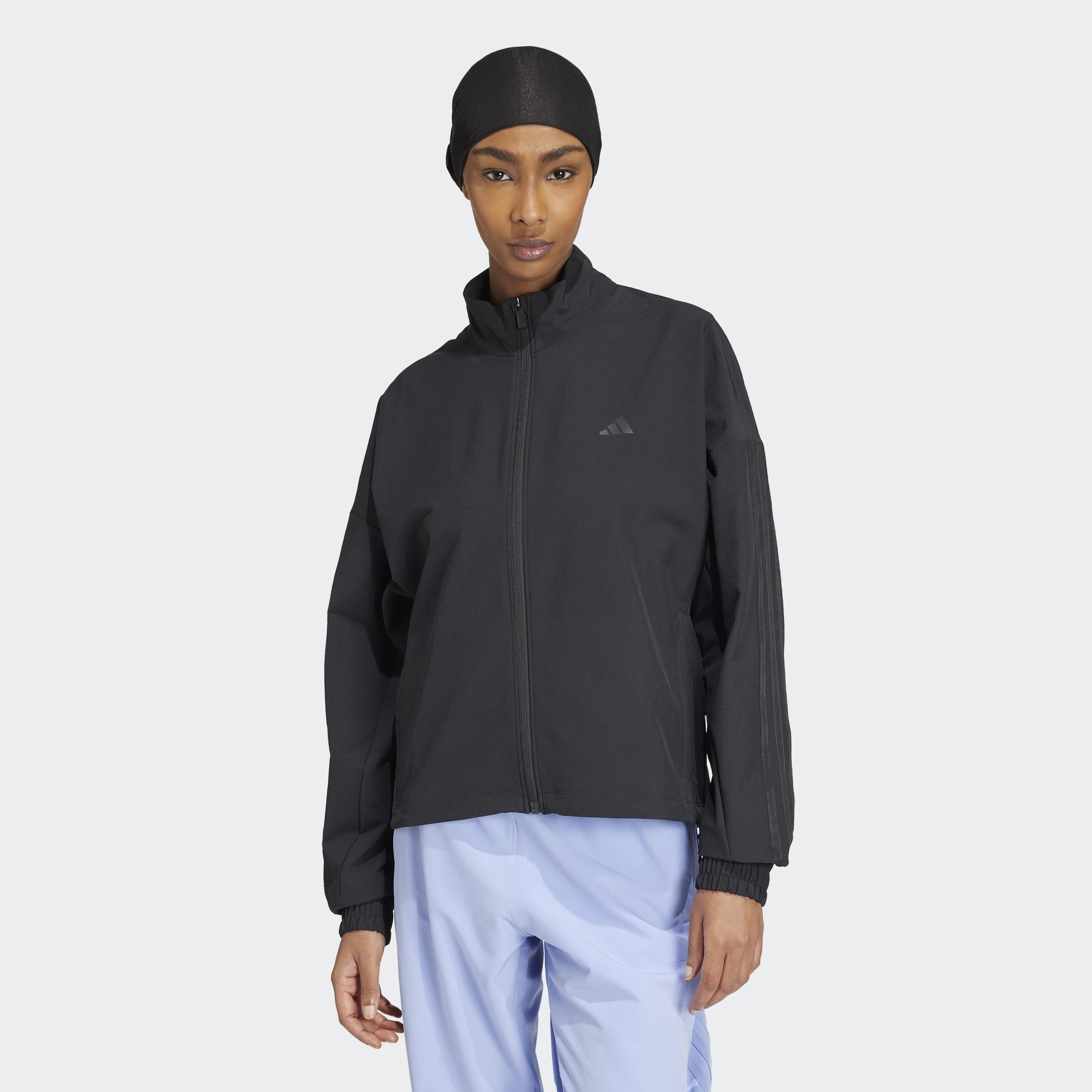 Pacer All Gym Tonal 3-Stripes Woven Jacket, Black, A901_ONE, large image number 14